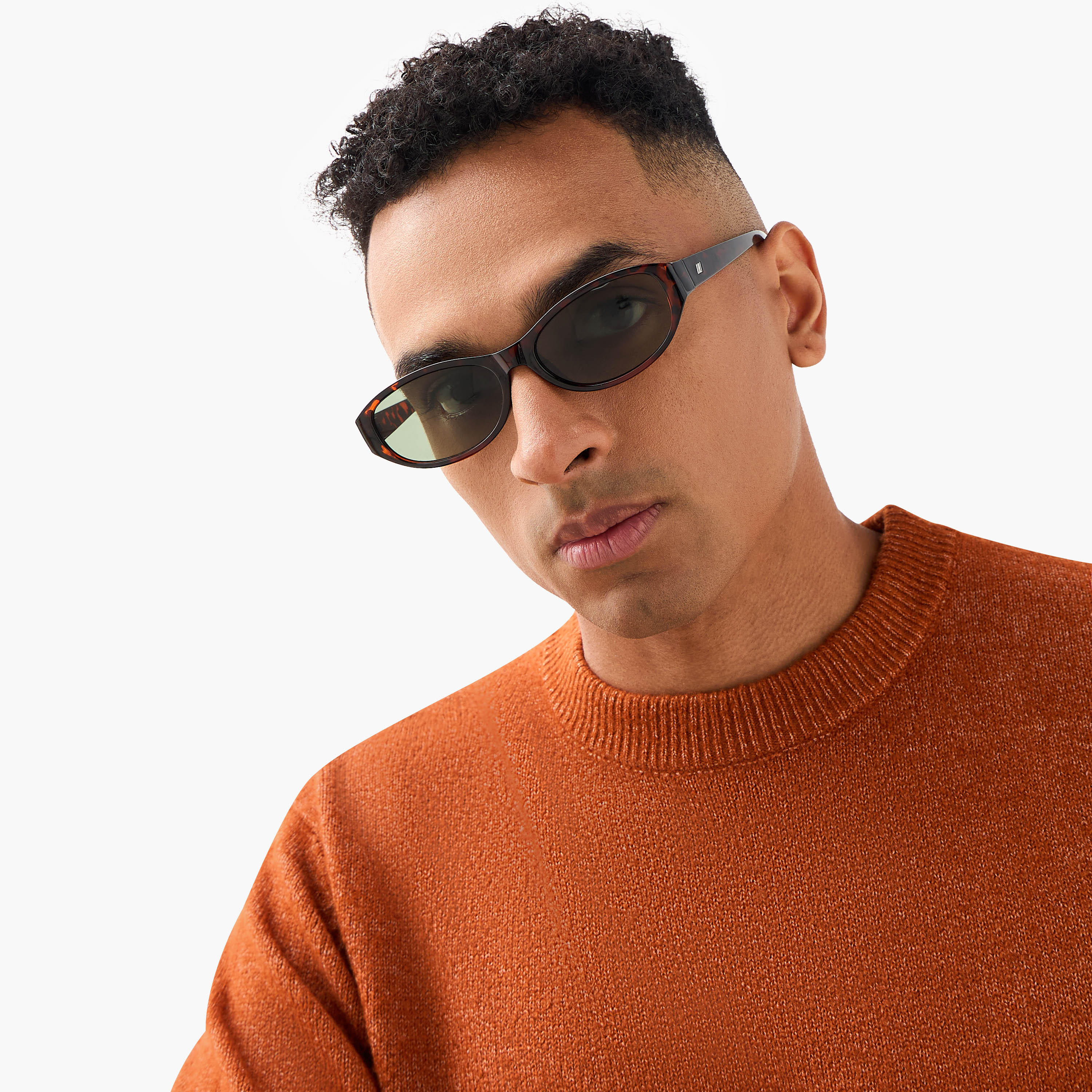 Men Rectangular Brown Lens Sunglasses-men-sunglasses-image-2