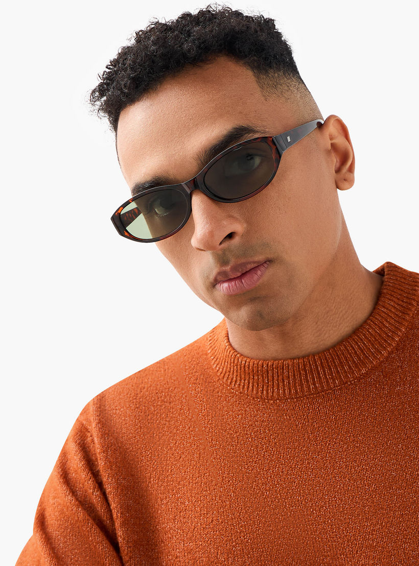 Men Rectangular Brown Lens Sunglasses-men-sunglasses-image-2