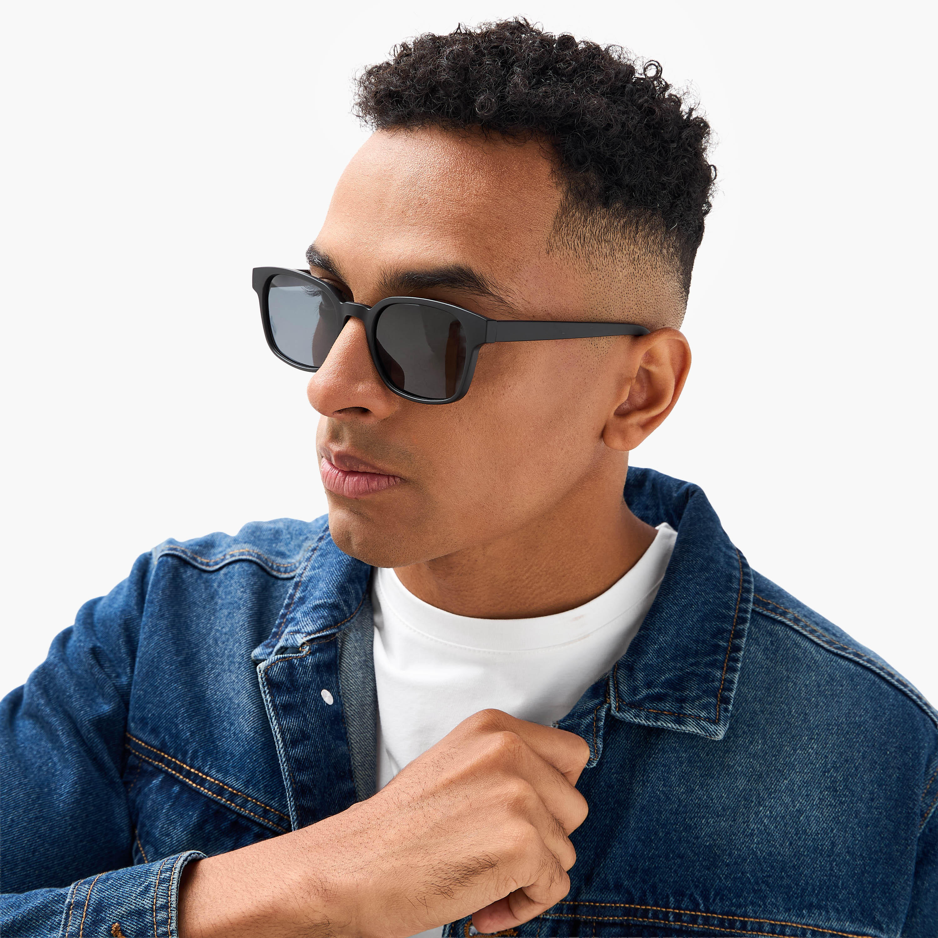 Men Square Grey Lens Sunglasses-men-sunglasses-image-2