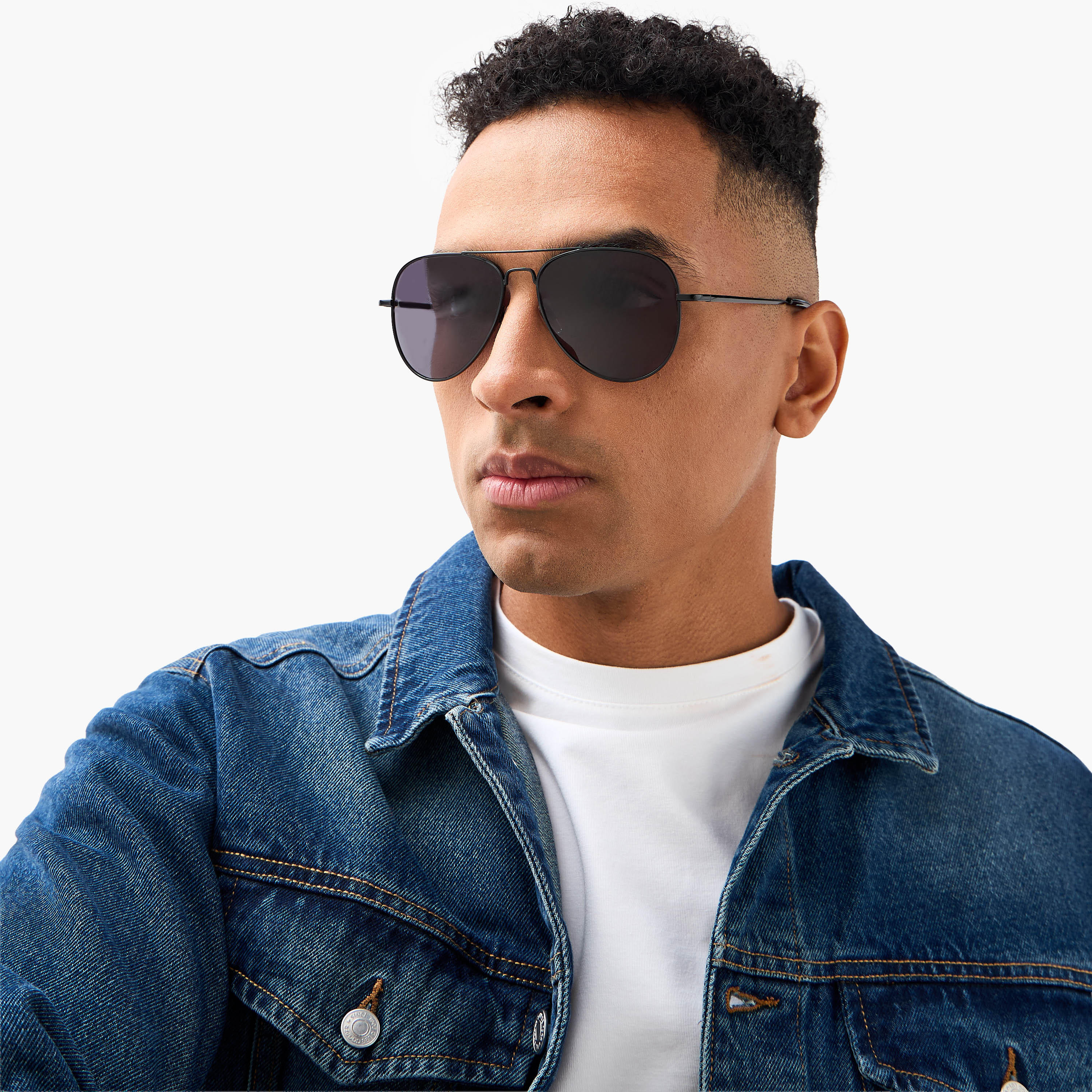 نظارة أفياتور رجالية كلاسيكية بعدسات رمادية-men-sunglasses-image-2