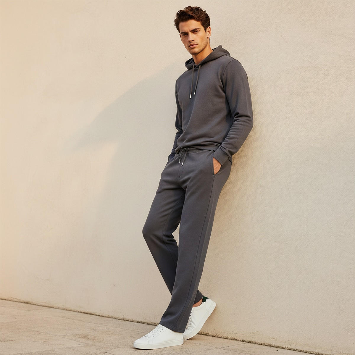 بنطلون جوغر رجالي مريح بجيوب جانبية وقصة عادية-men-clothing-bottoms-joggers-image-5