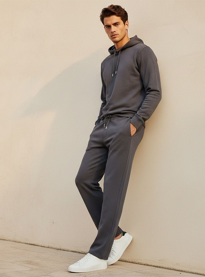 بنطلون جوغر رجالي مريح بجيوب جانبية وقصة عادية-men-clothing-bottoms-joggers-image-5