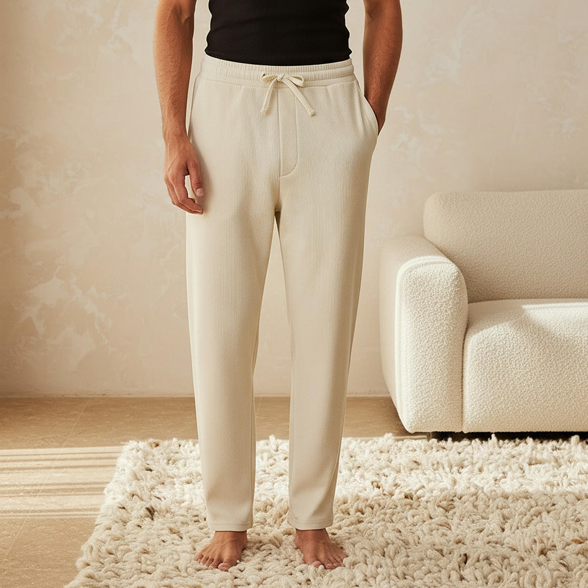 Men Textured Pyjamas-men-clothing-nightwear-pyjamaandshorts-image-1