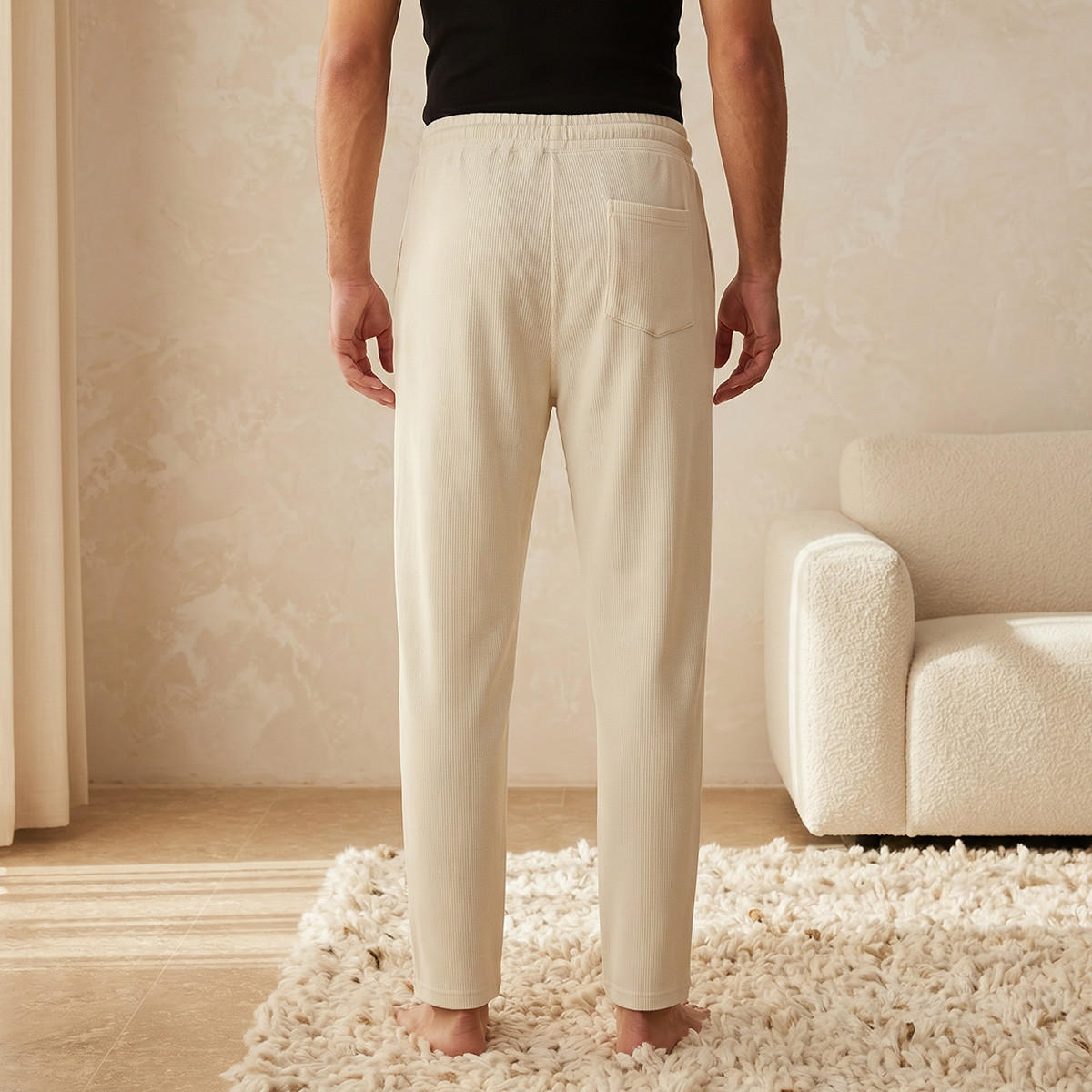 Men Textured Pyjamas-men-clothing-nightwear-pyjamaandshorts-image-4