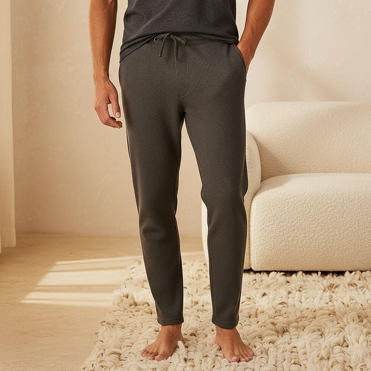 Men Textured Pyjamas-men-clothing-nightwear-pyjamaandshorts-image-1