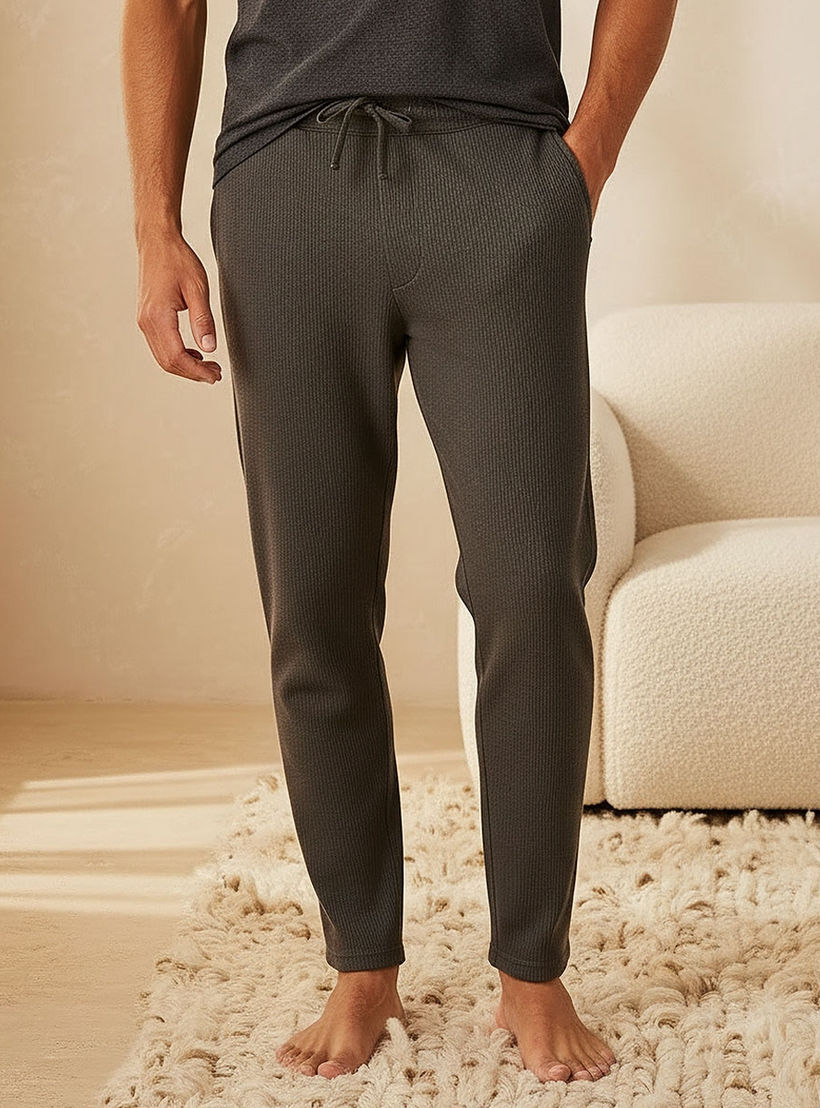 Men Textured Pyjamas-men-clothing-nightwear-pyjamaandshorts-image-1