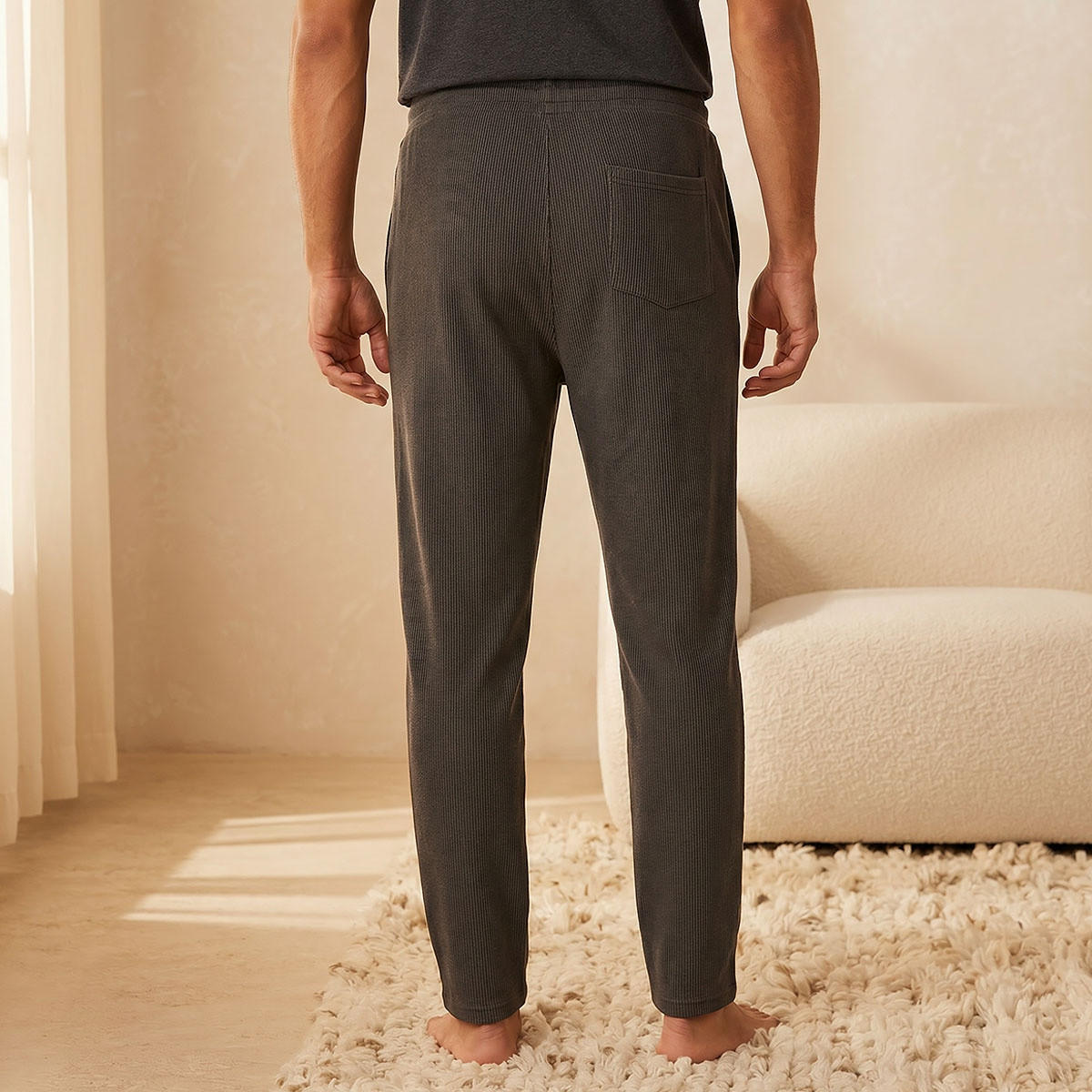 Men Textured Pyjamas-men-clothing-nightwear-pyjamaandshorts-image-4