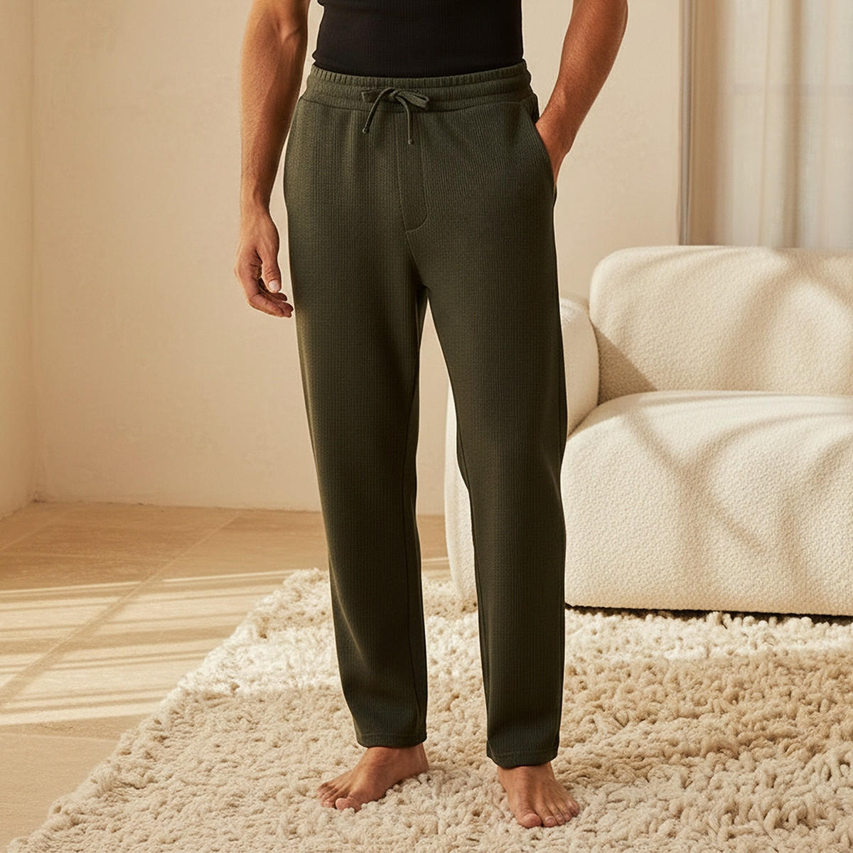Men Textured Pyjamas-men-clothing-nightwear-pyjamaandshorts-image-1