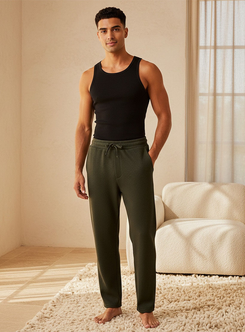 Men Textured Pyjamas-men-clothing-nightwear-pyjamaandshorts-image-3