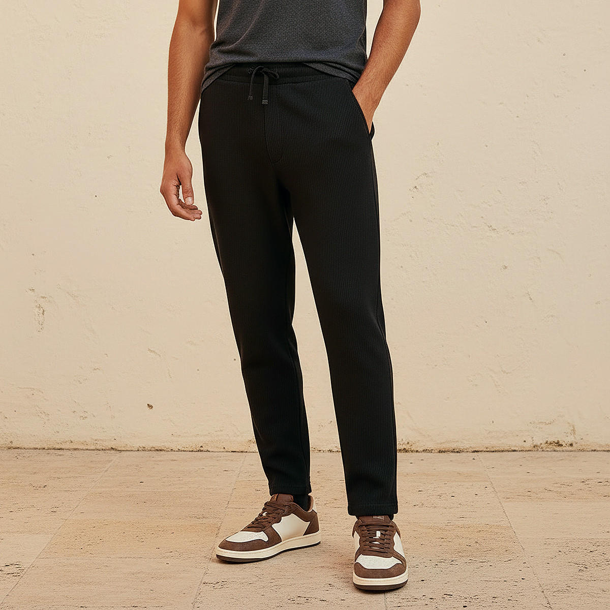 Men Textured Pyjamas-men-clothing-nightwear-pyjamaandshorts-image-1