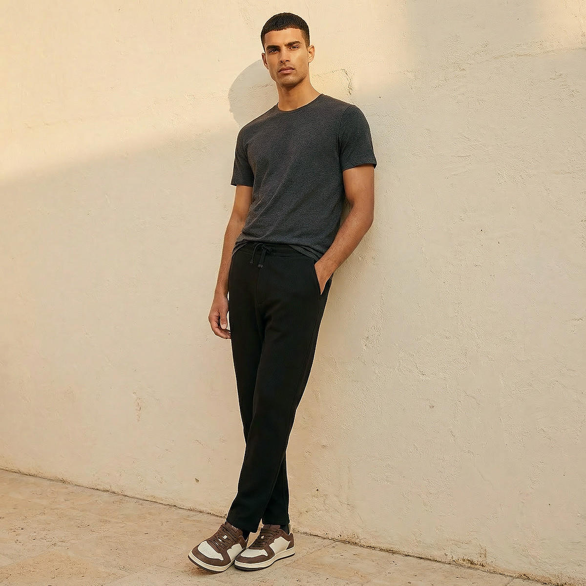 Men Textured Pyjamas-men-clothing-nightwear-pyjamaandshorts-image-3