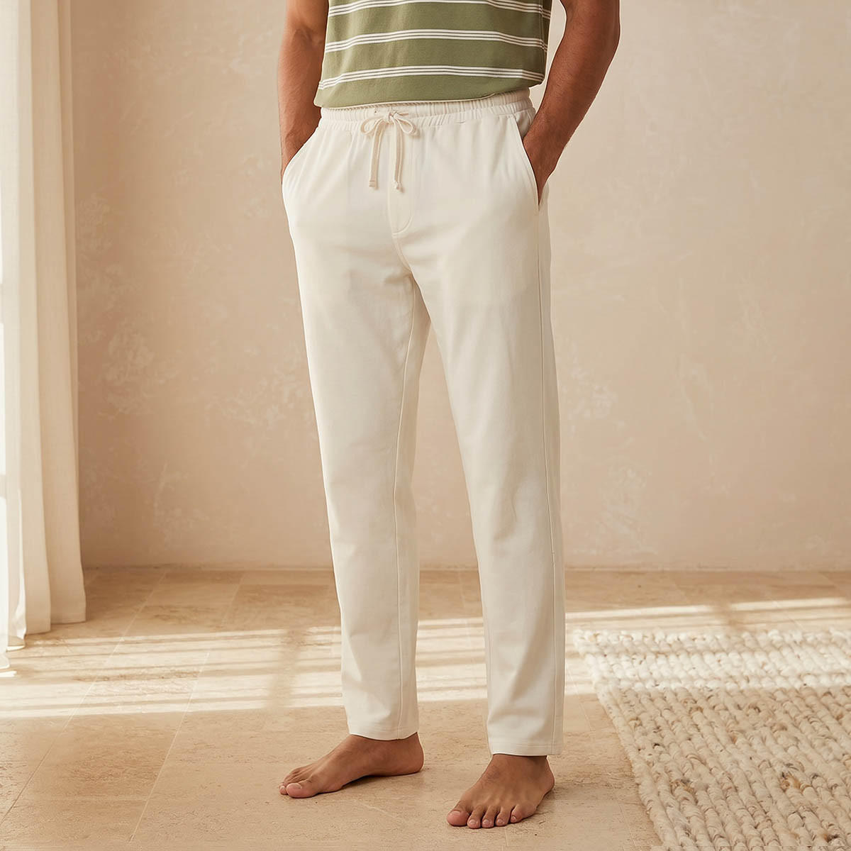 طقم بيجاما رجالي قطن مقلم لإطلالة مريحة-men-clothing-nightwear-sets-image-5