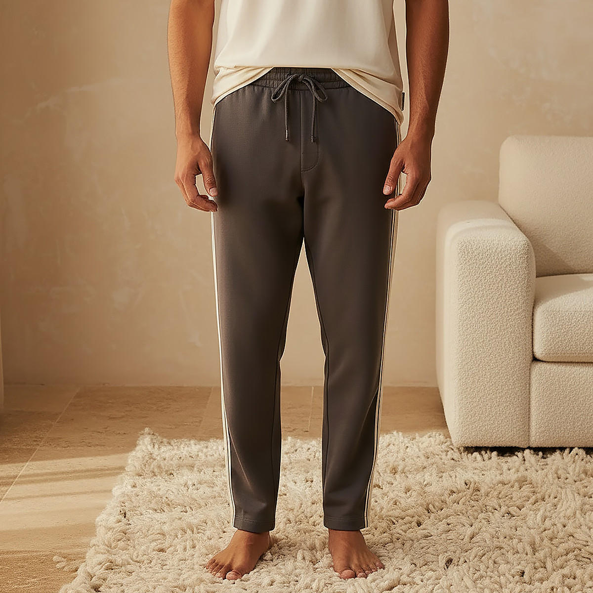 Tape Detail Pyjama with Pocket-men-clothing-nightwear-pyjamaandshorts-image-1