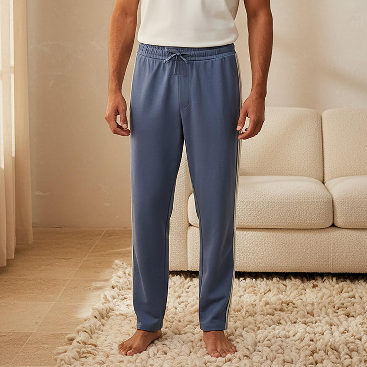 Tape Detail Pyjama with Pocket-men-clothing-nightwear-pyjamaandshorts-image-1