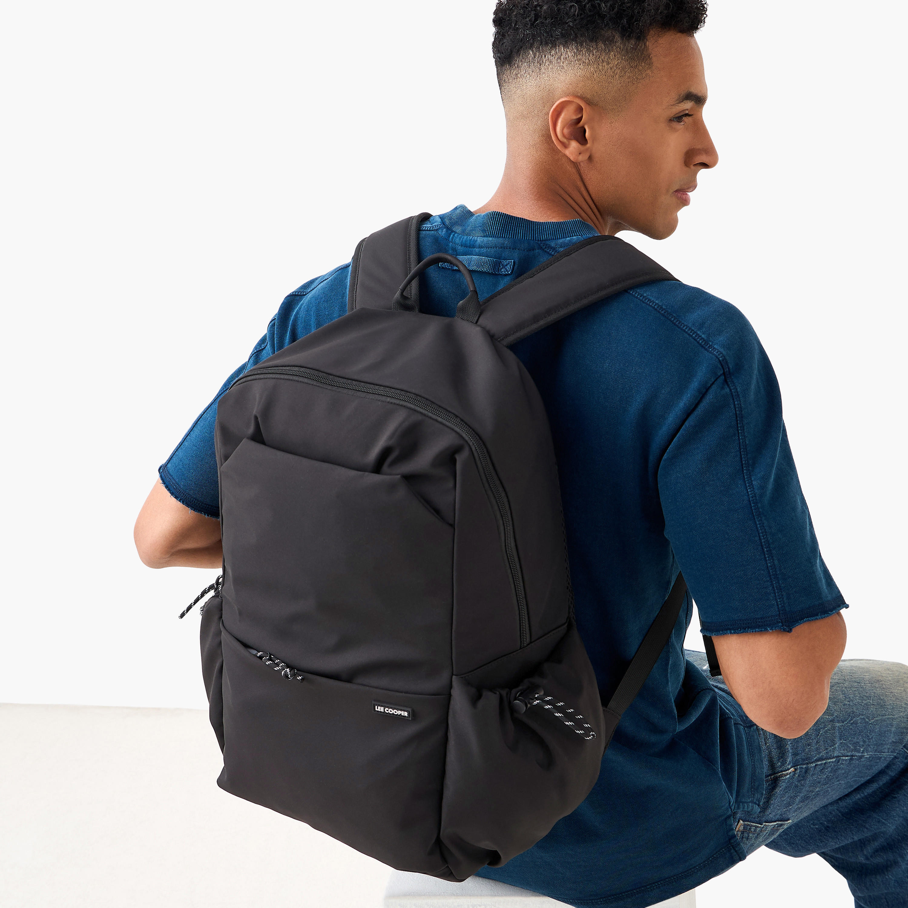 Lee Cooper Men Padded Shoulder Straps Backpack-men-bags-image-2
