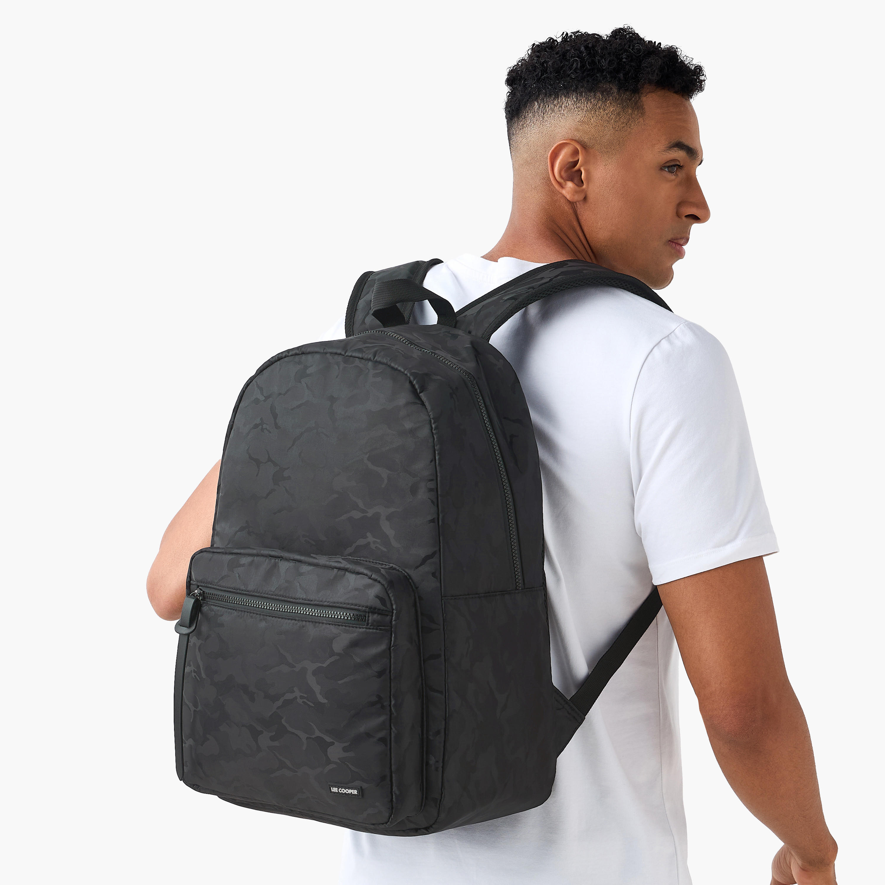 Lee Cooper Men Camouflage Print Backpack-men-bags-image-2