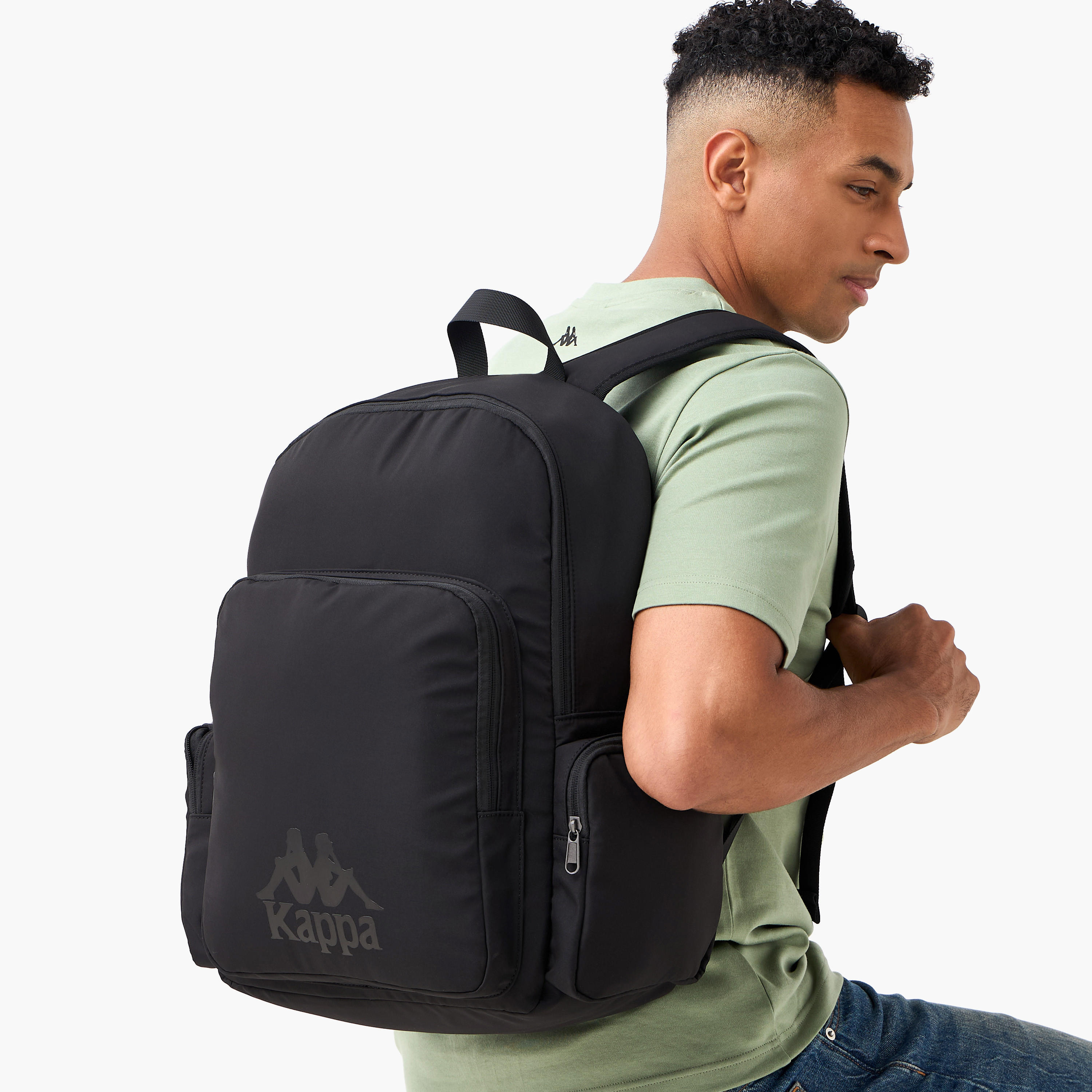 Kappa Men Logo Print Backpack-men-bags-image-2