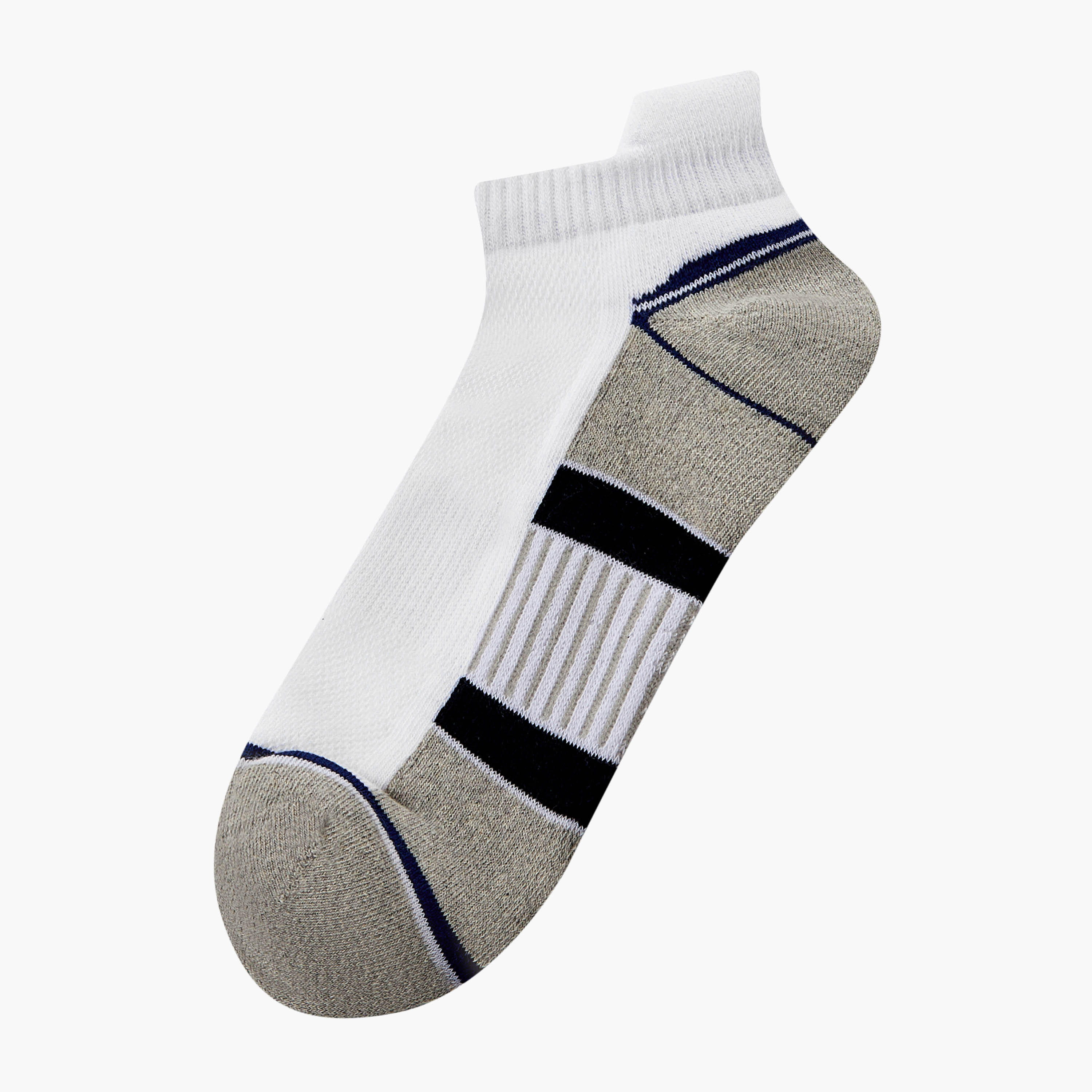 Men Ankle Length Half Terry Socks - Set of 3-men-socks-image-2
