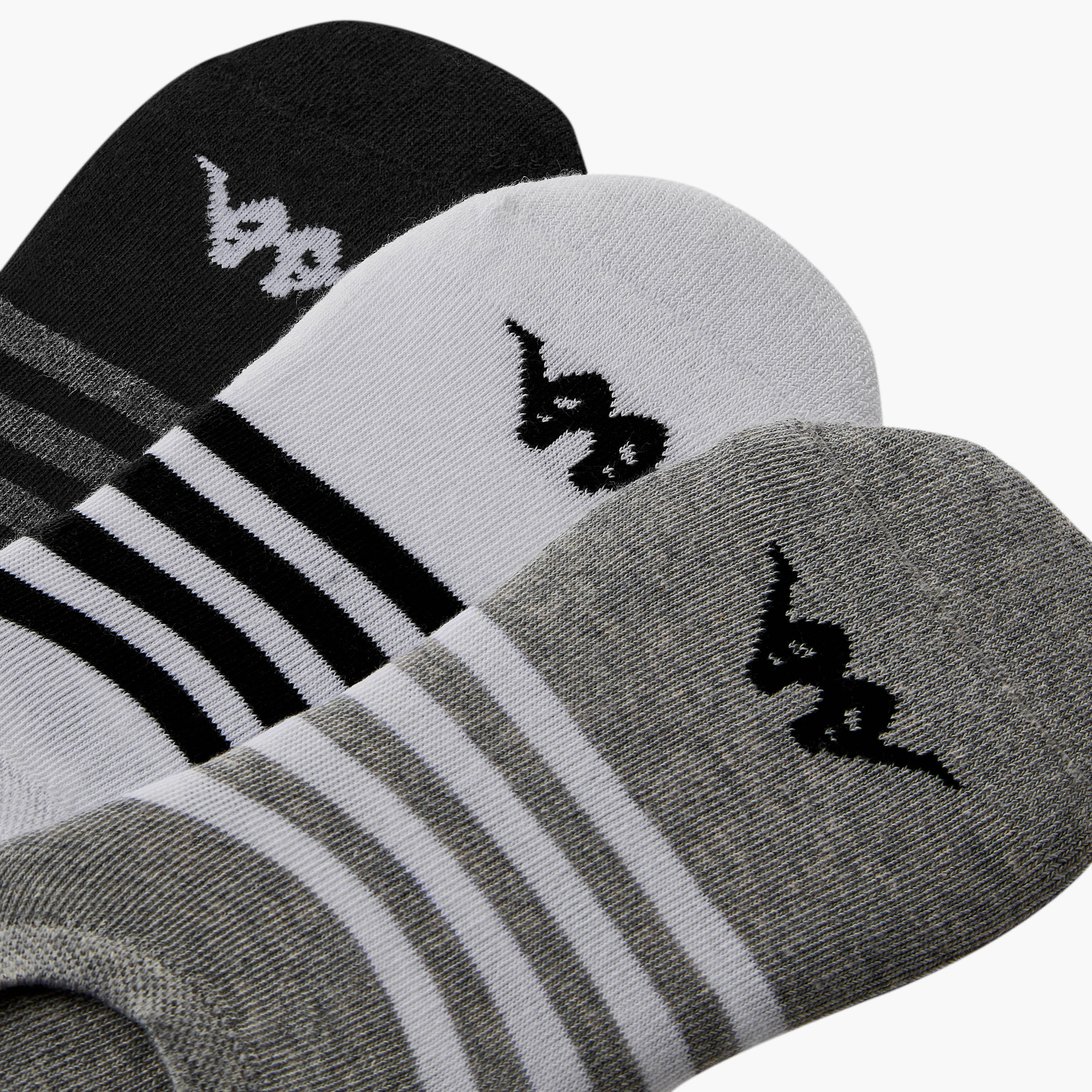 Kappa Men Invisible Socks Half Terry - Set of 3-men-socks-image-3