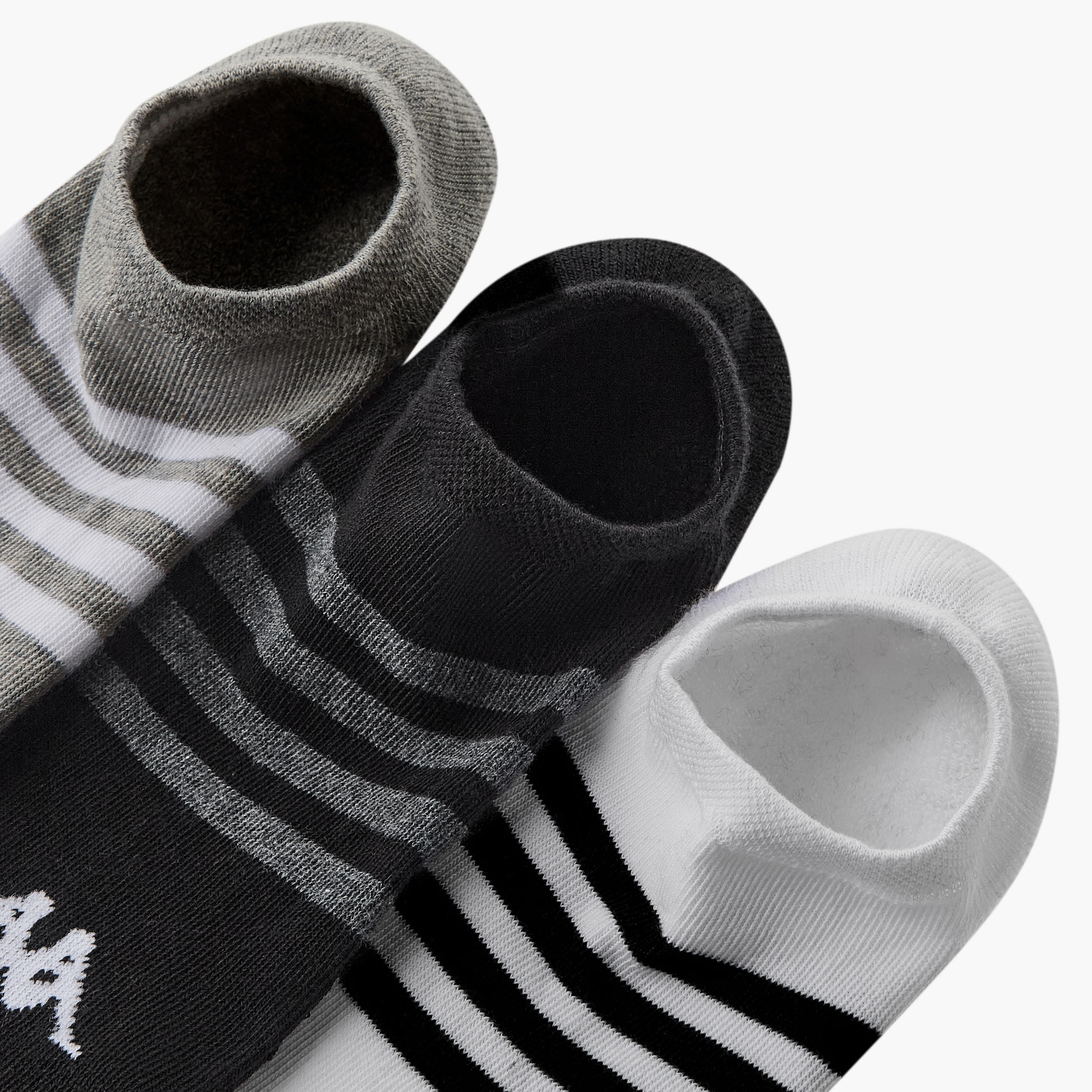 Kappa Men Invisible Socks Half Terry - Set of 3-men-socks-image-4