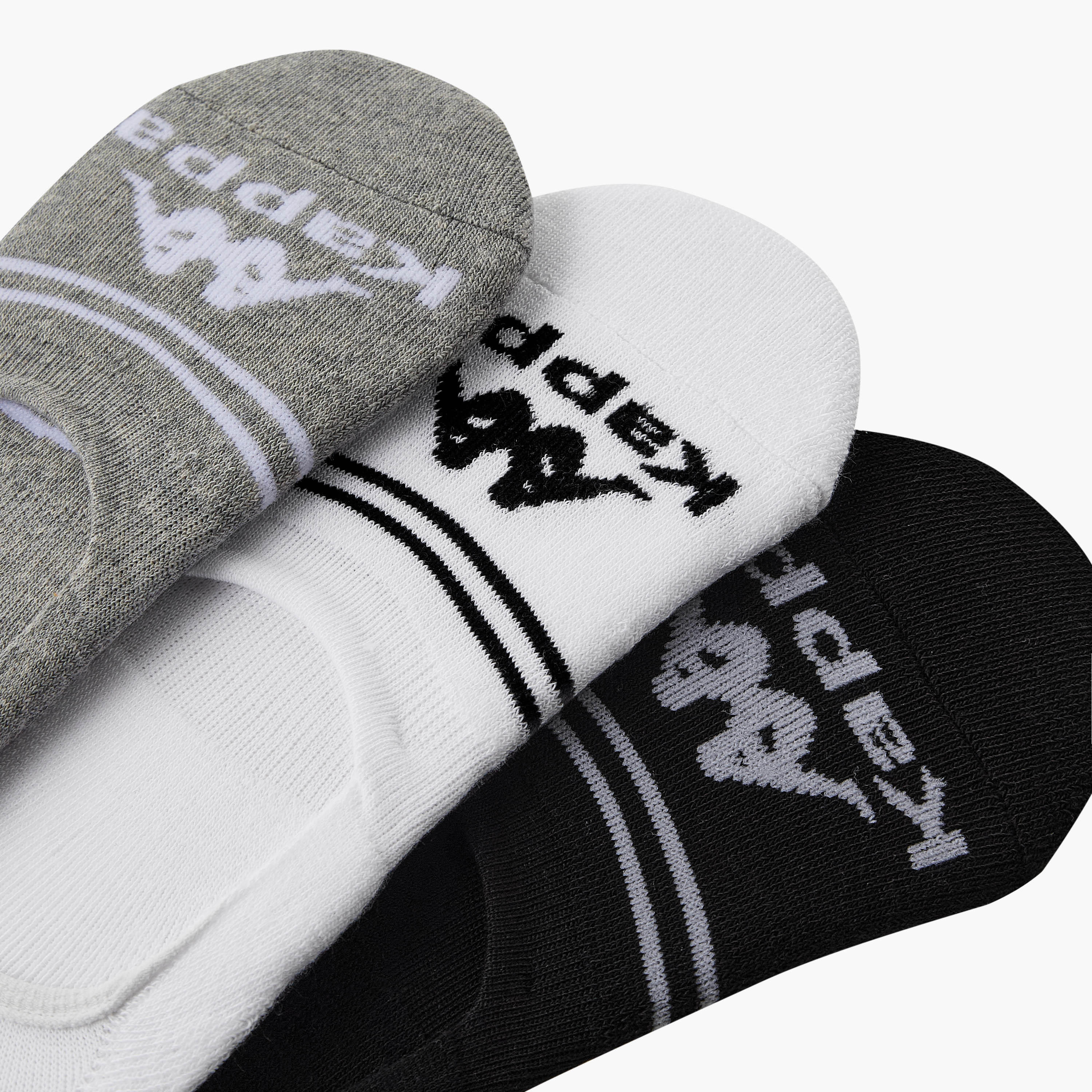 Kappa Men Invisible Socks Half Terry - Set of 3-men-socks-image-3
