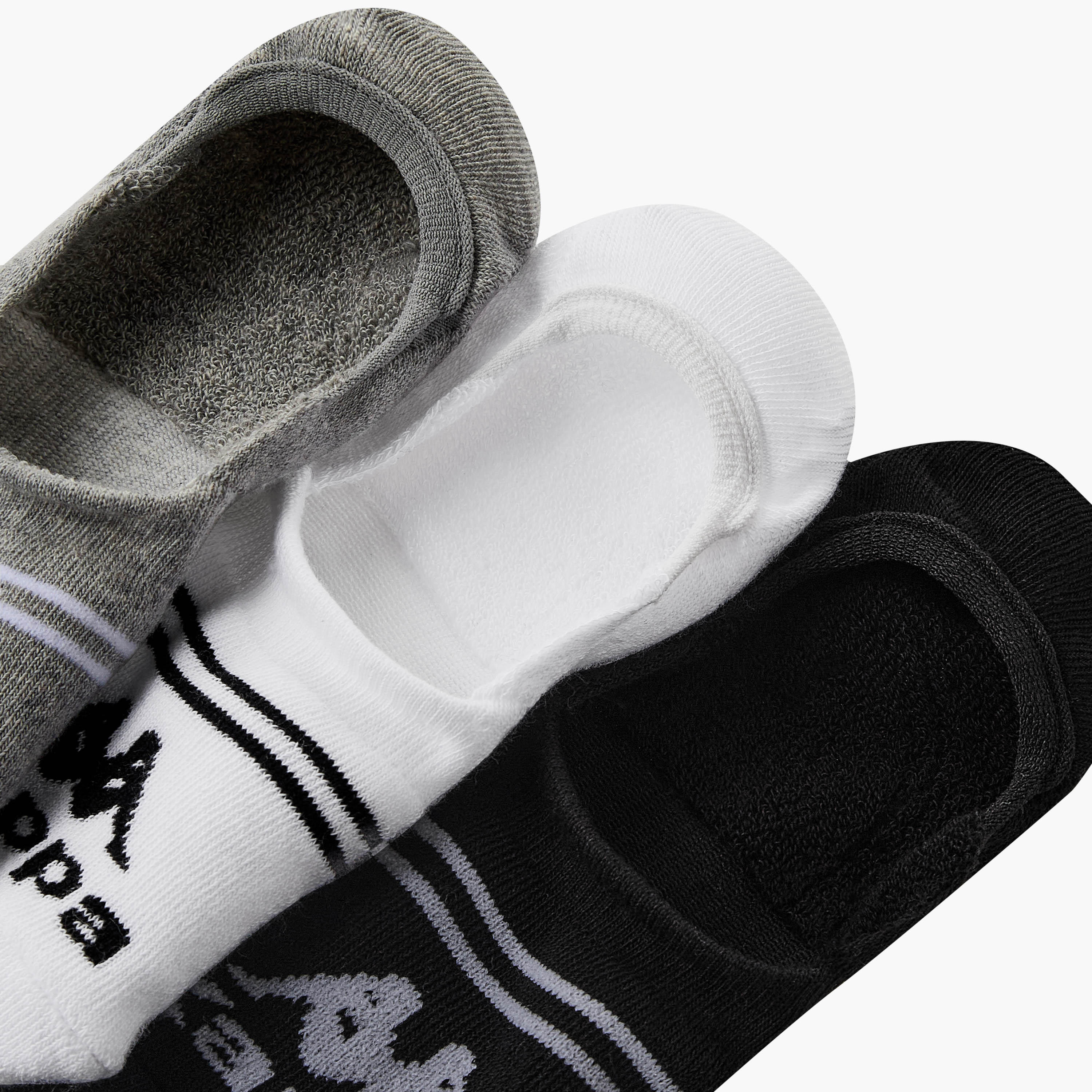 Kappa Men Invisible Socks Half Terry - Set of 3-men-socks-image-4