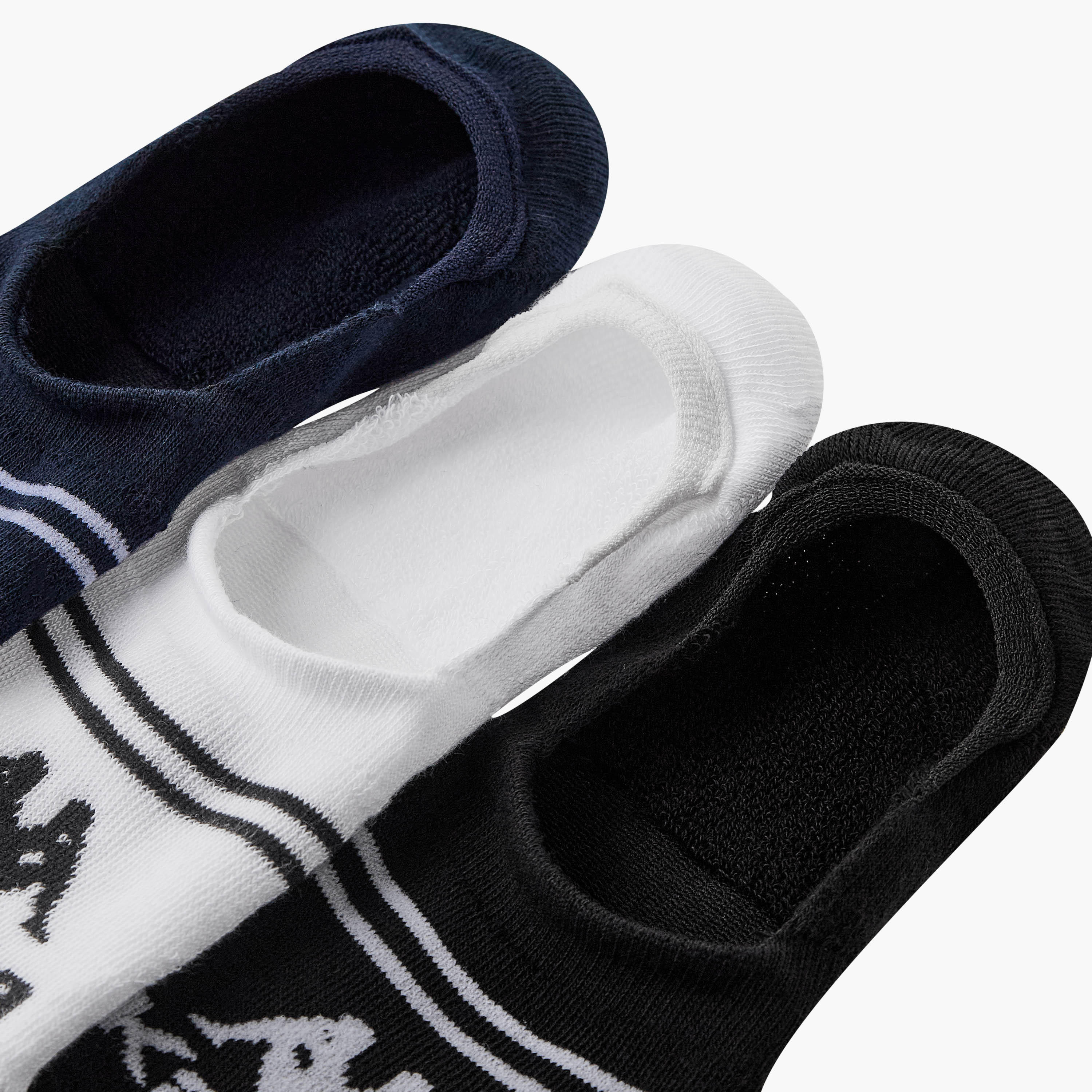 Kappa Men Invisible Socks Half Terry - Set of 3-men-socks-image-4