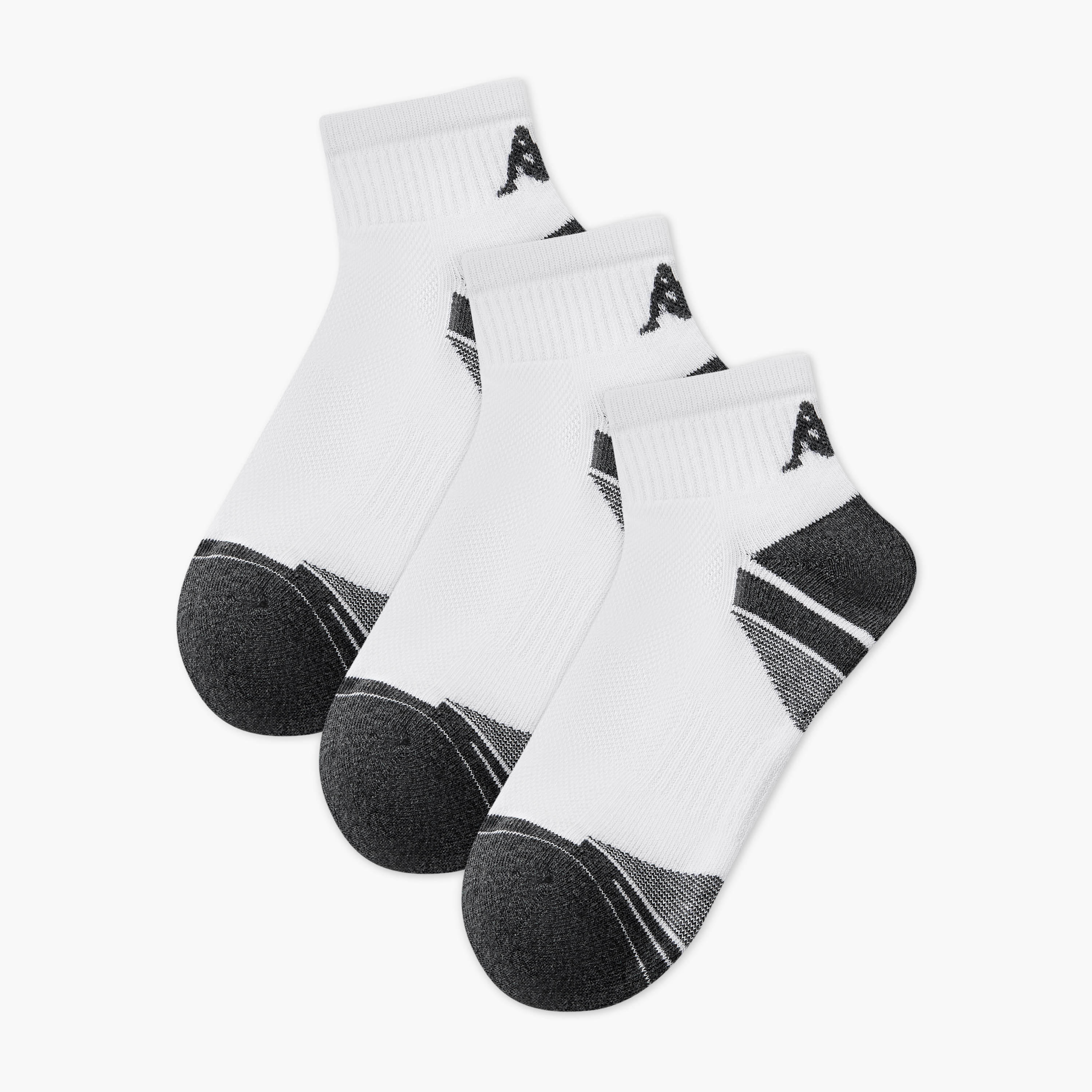 Kappa Men Socks Ankle Length Half Terry - Set of 3-men-socks-image-1