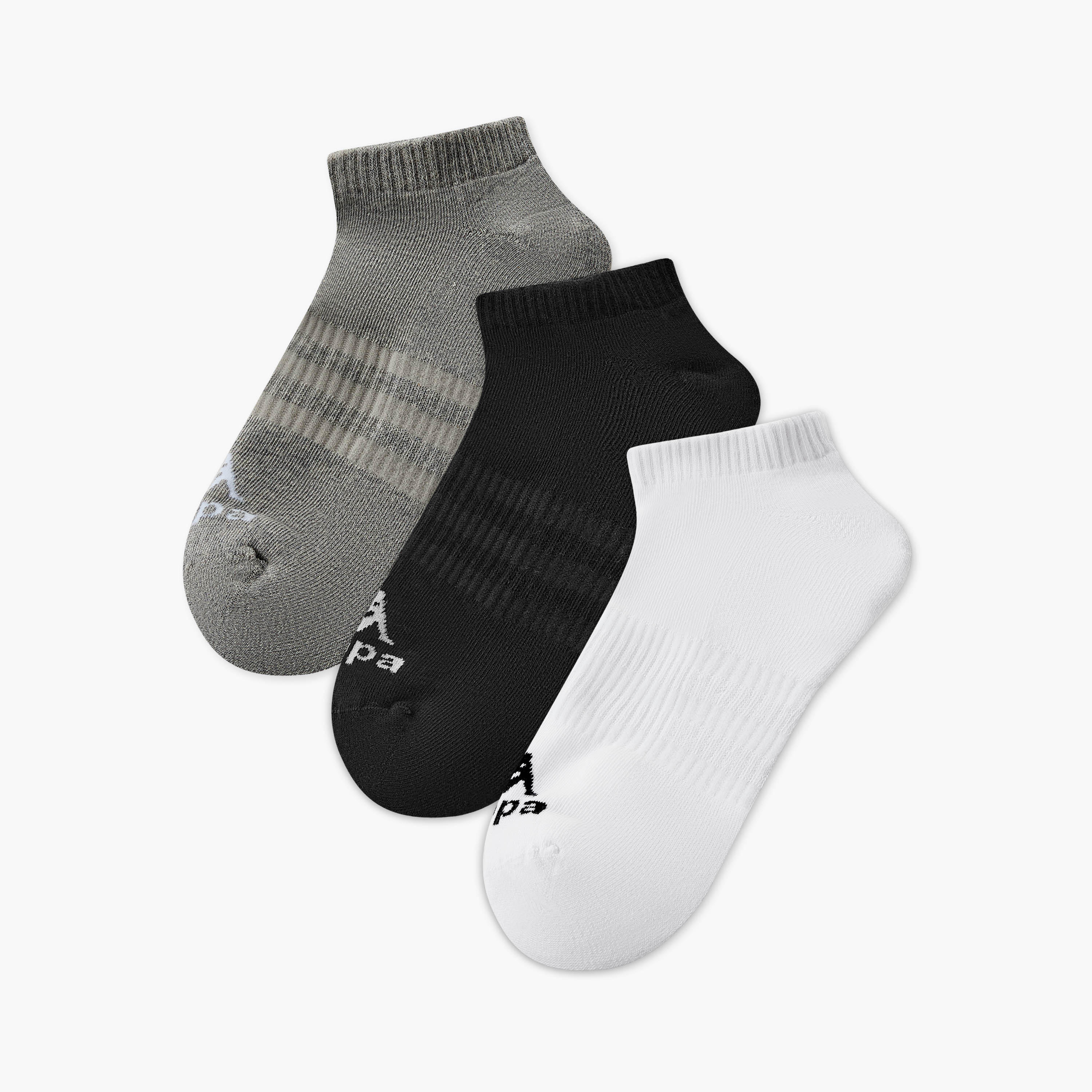 Kappa Men Socks Ankle Length - Set of 3-men-socks-image-1
