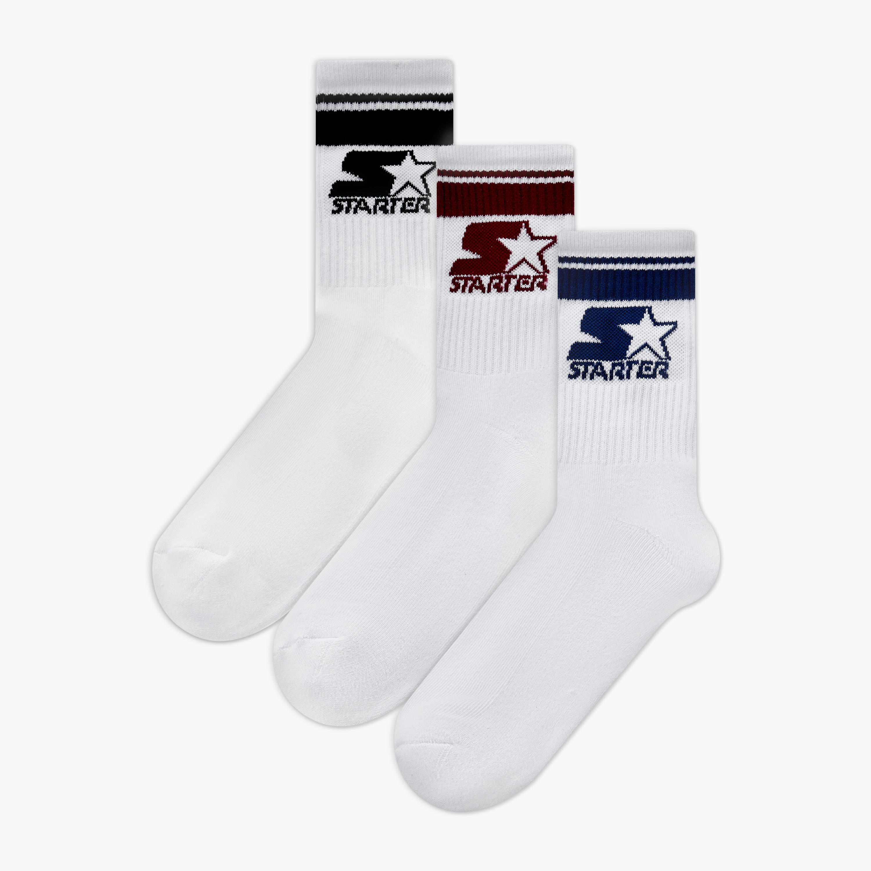 Starter Men Socks Crew Length - Set of 3-men-socks-image-1
