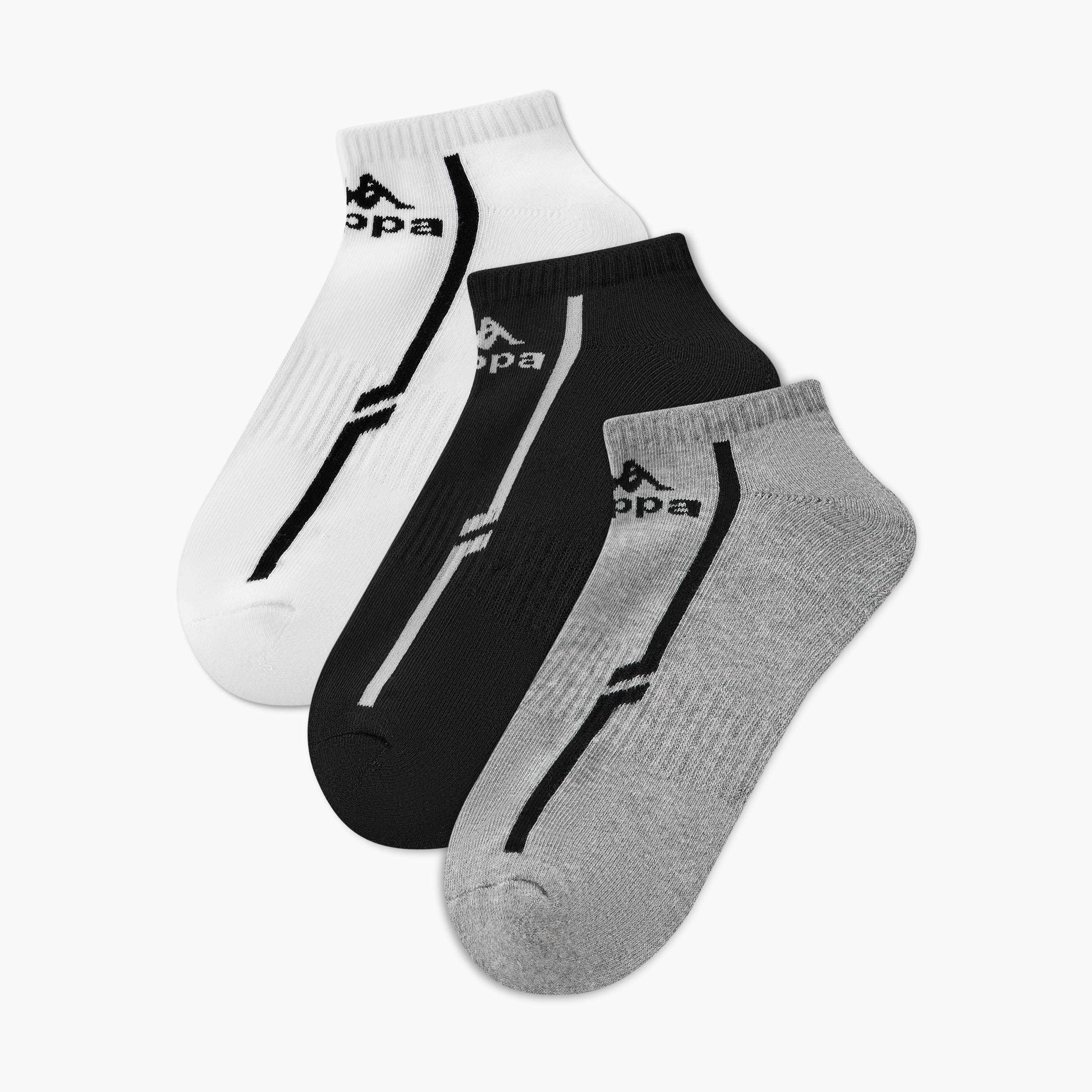 Kappa Men Socks Ankle Length - Set of 3-men-socks-image-1