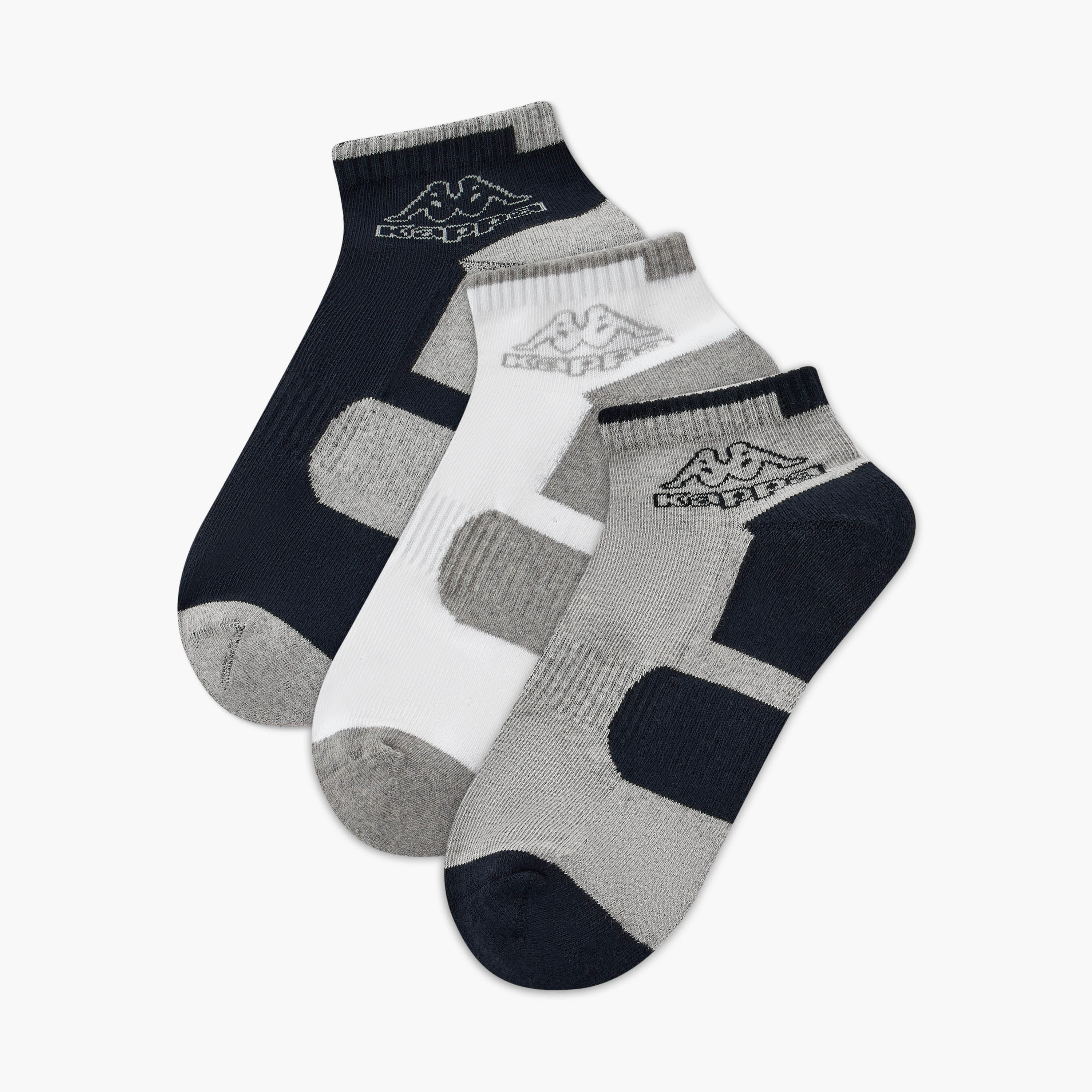 Kappa Men Socks Ankle Length - Set of 3-men-socks-image-1