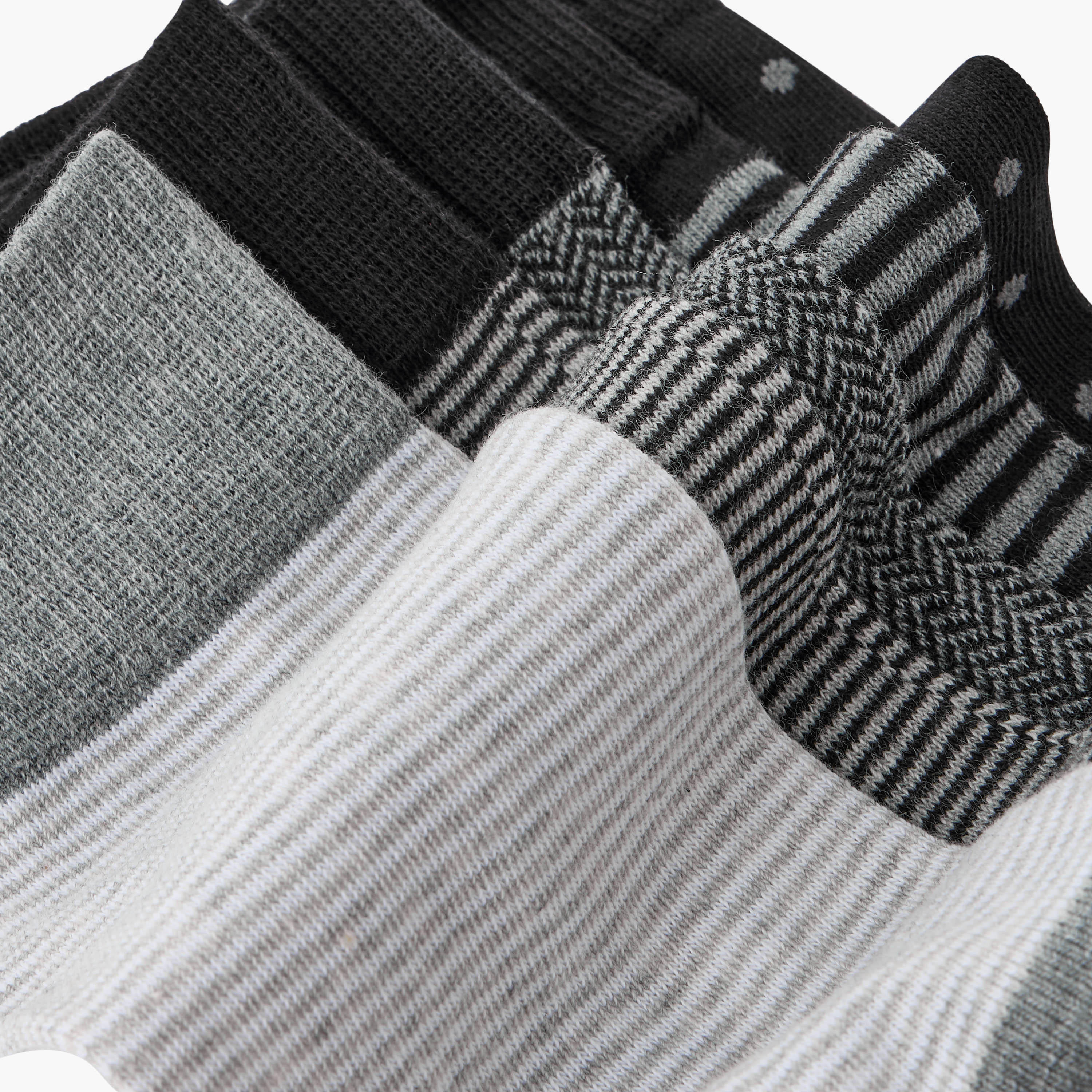 طقم جوارب رسمية رجالية مضلعة 5 قطع-men-socks-image-4