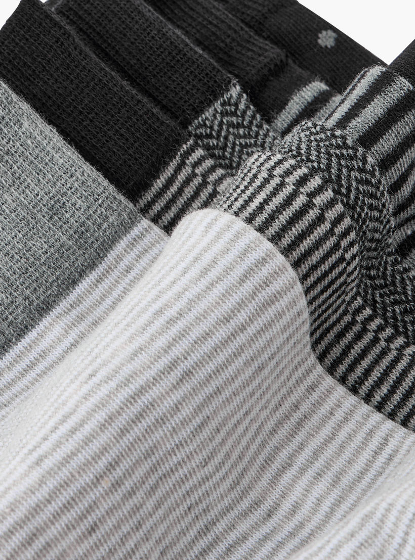 طقم جوارب رسمية رجالية مضلعة 5 قطع-men-socks-image-4