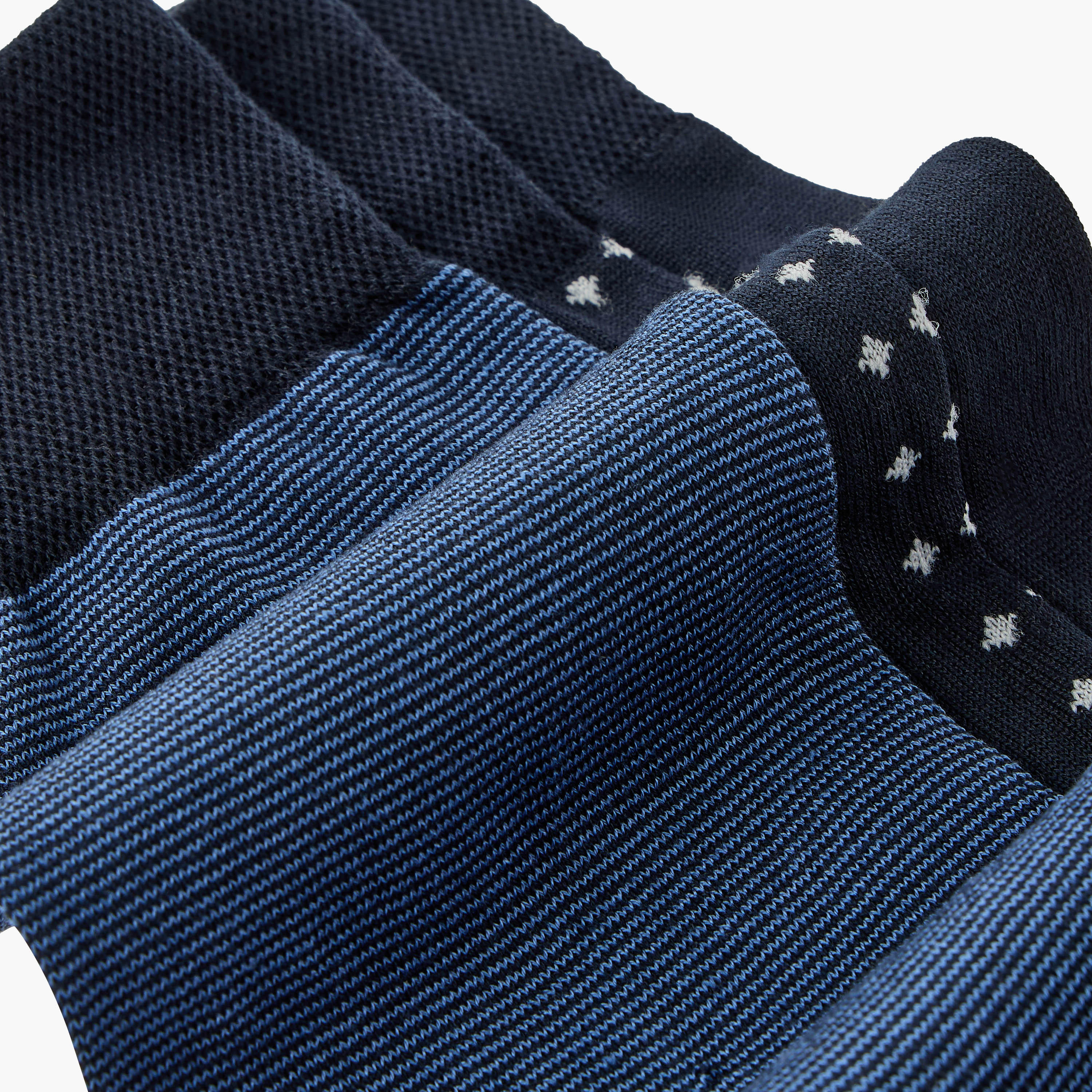 طقم جوارب رسمية مرسيريز رجالية أنيقة 3 قطع-men-socks-image-4