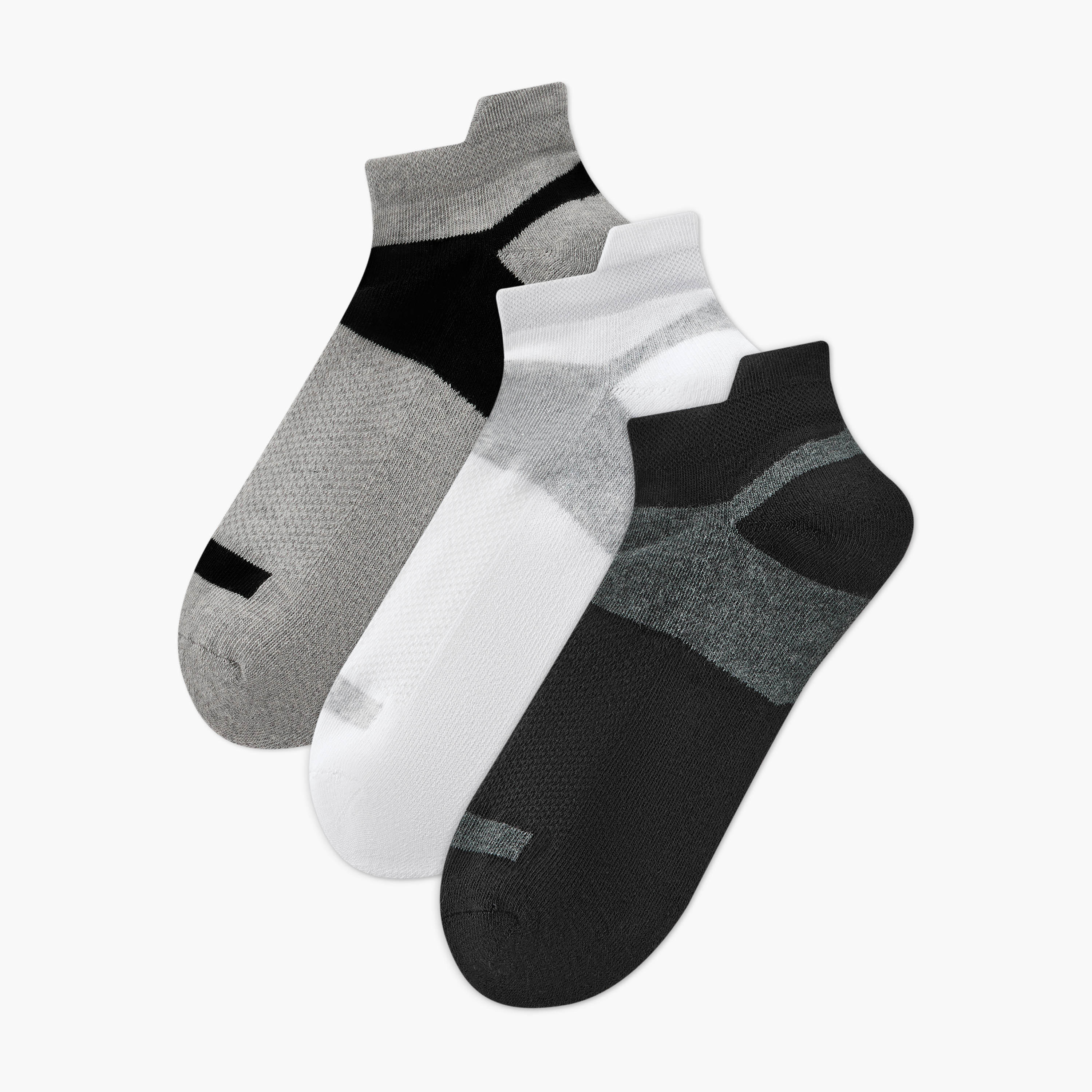 Men Socks Ankle Length Half Terry - Set of 3-men-socks-image-1