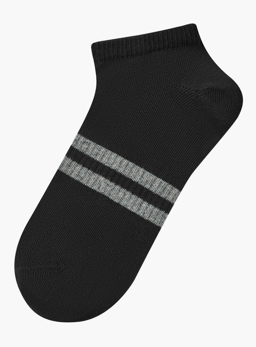 Men Socks Ankle Length Non Terry - Set of 3-men-socks-image-2