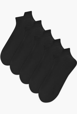 Men Socks Ankle Length Half Terry - Set of 5-men-socks-image-1