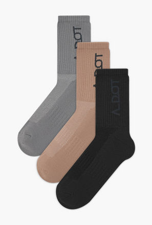 Men Socks Crew Length Half Terry - Set of 3-men-socks-image-1
