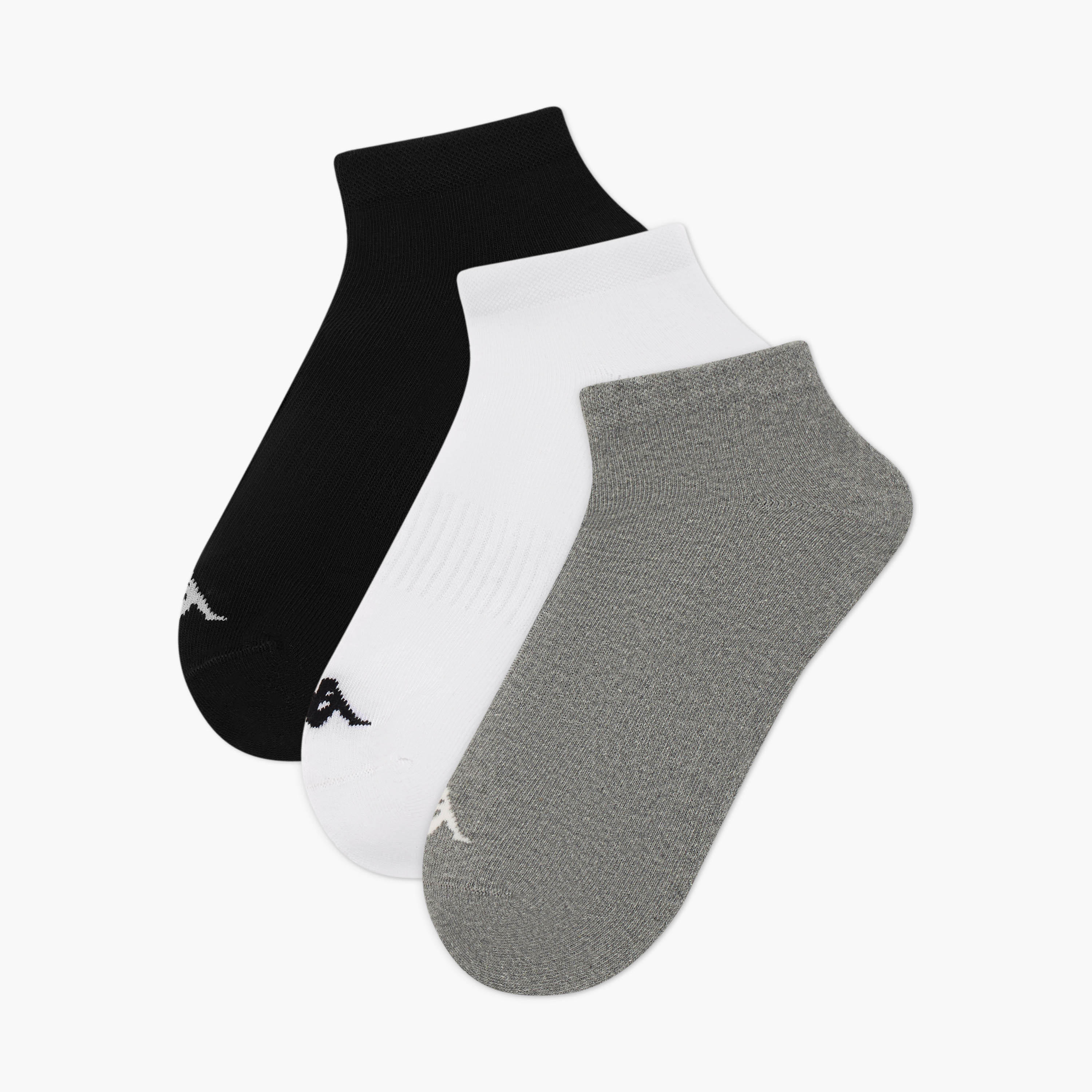 Kappa Men Socks Ankle Length Half Terry - Set of 3-men-socks-image-1