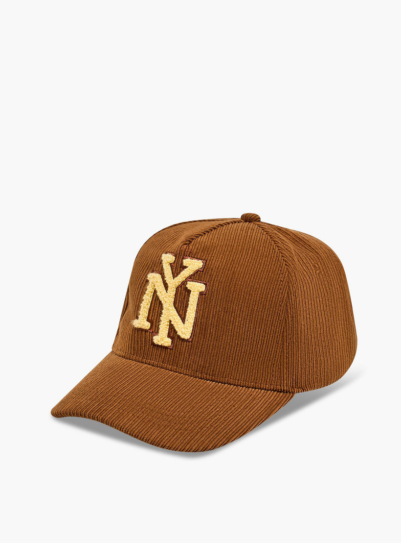 Men Cap with New York Applique-men-caps-image-2