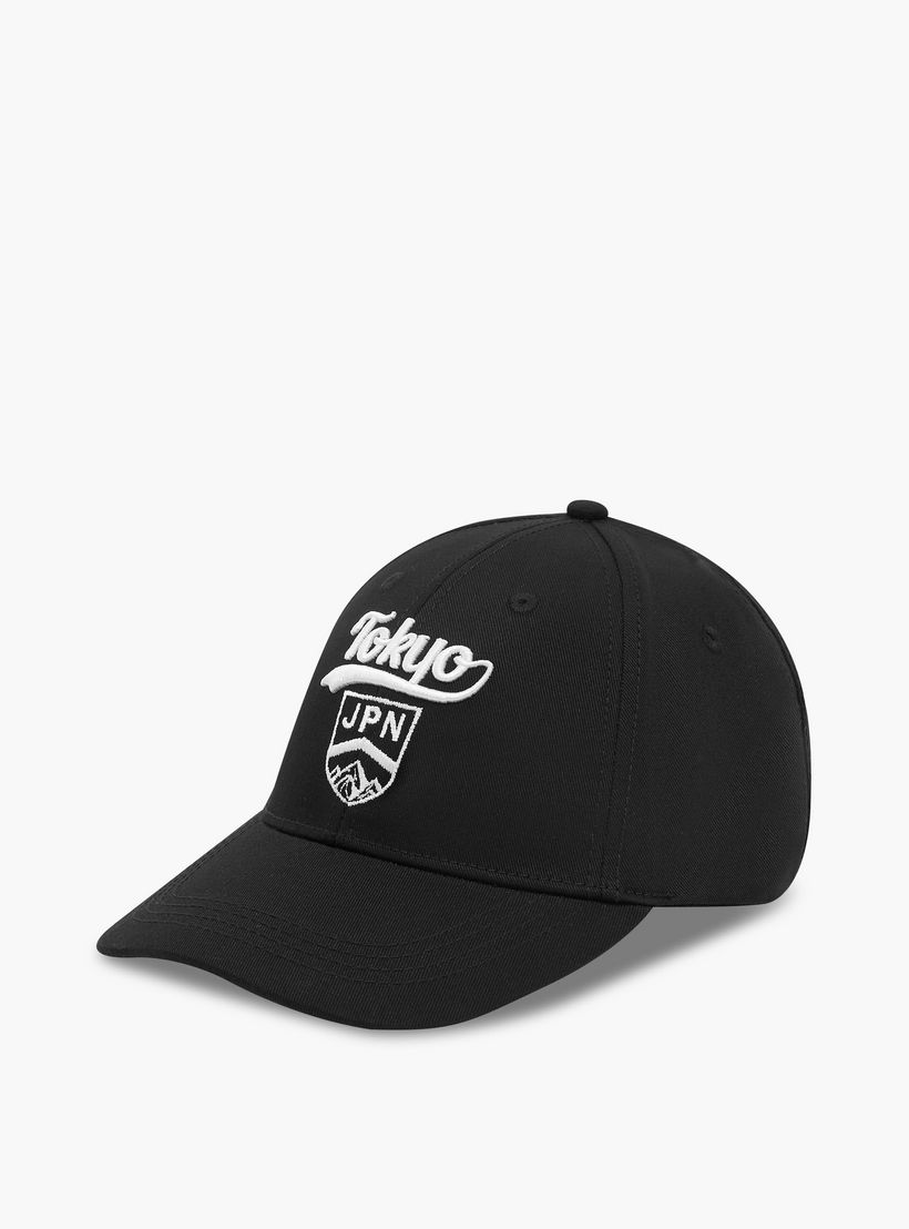 Men Cap with Tokyo Embroidered Detail-men-caps-image-2
