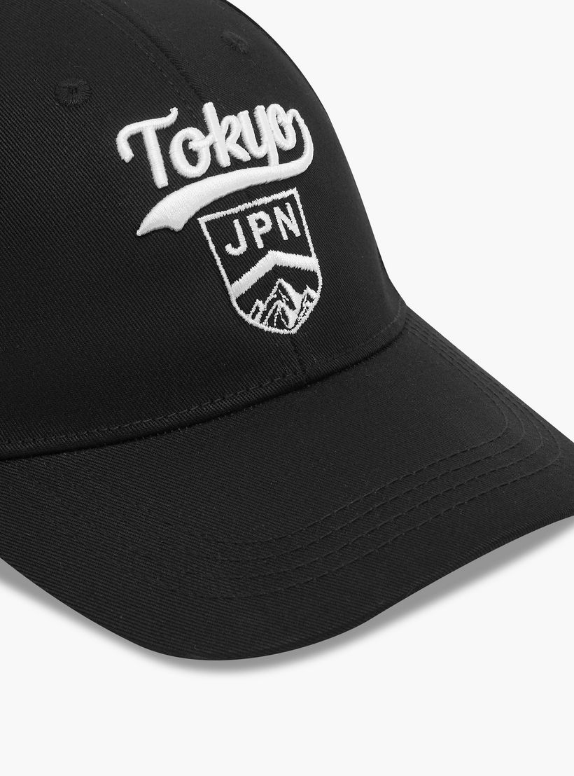 Men Cap with Tokyo Embroidered Detail-men-caps-image-4