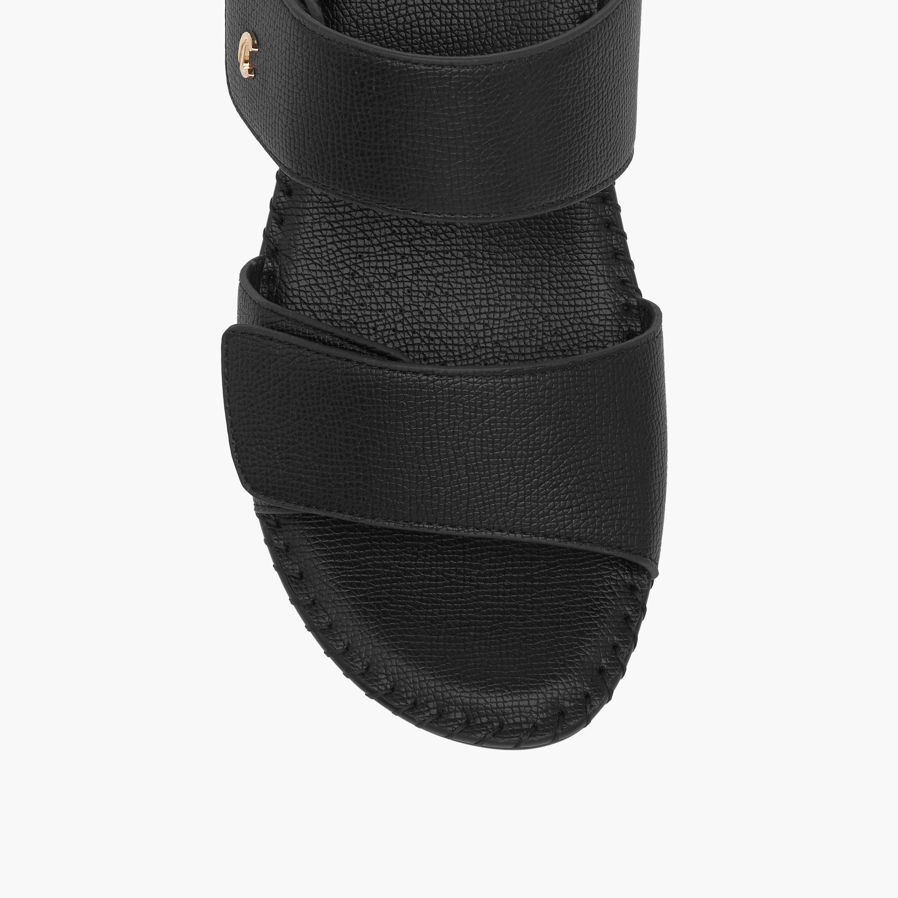 Le Confort Textured Slip-On Comfort Sandals with Wedge Heels-women-shoes-sandals-heeled-image-4