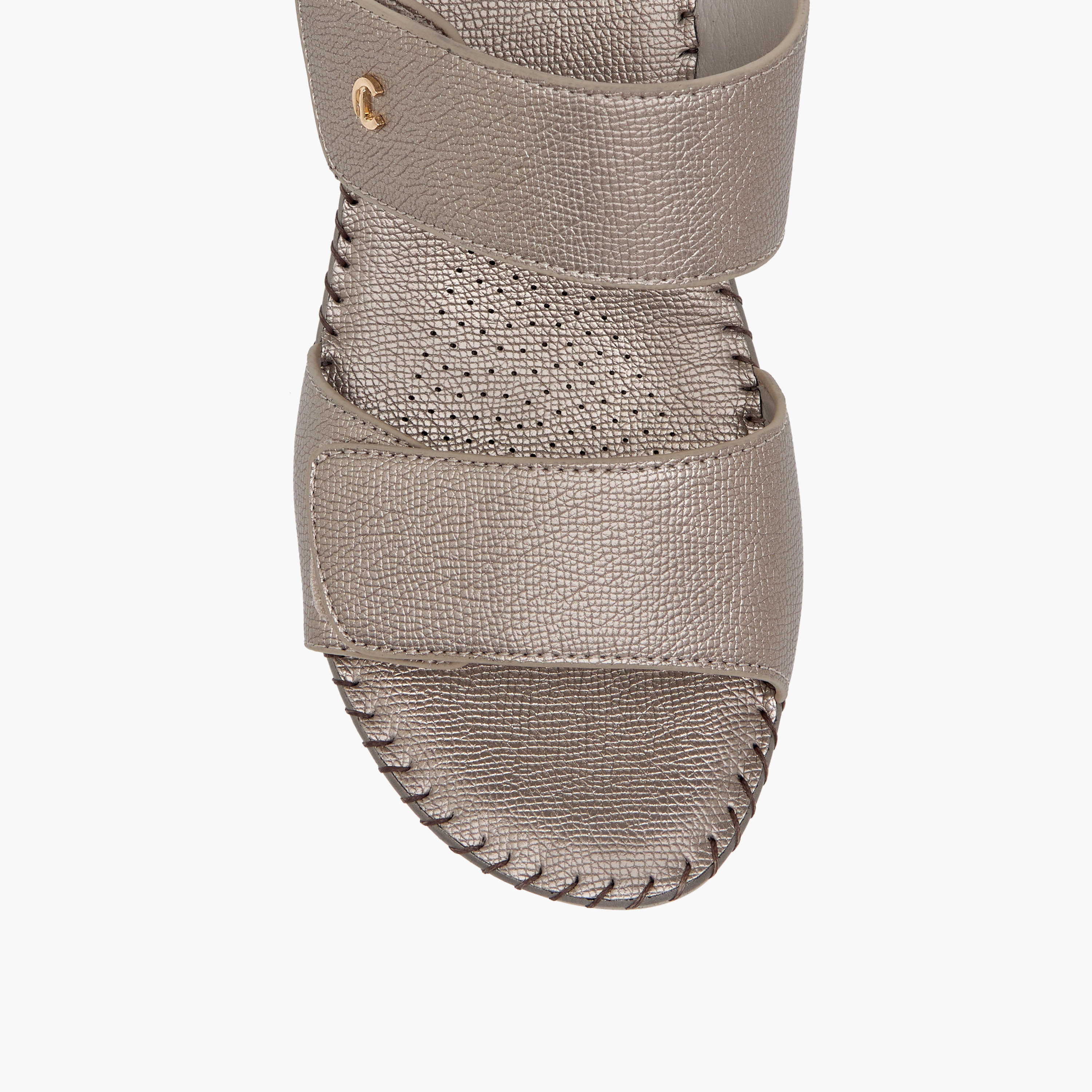 صندل مريح سهل الارتداء بارز الملمس بكعب ويدج من لو كونفورت-women-shoes-sandals-heeled-image-10