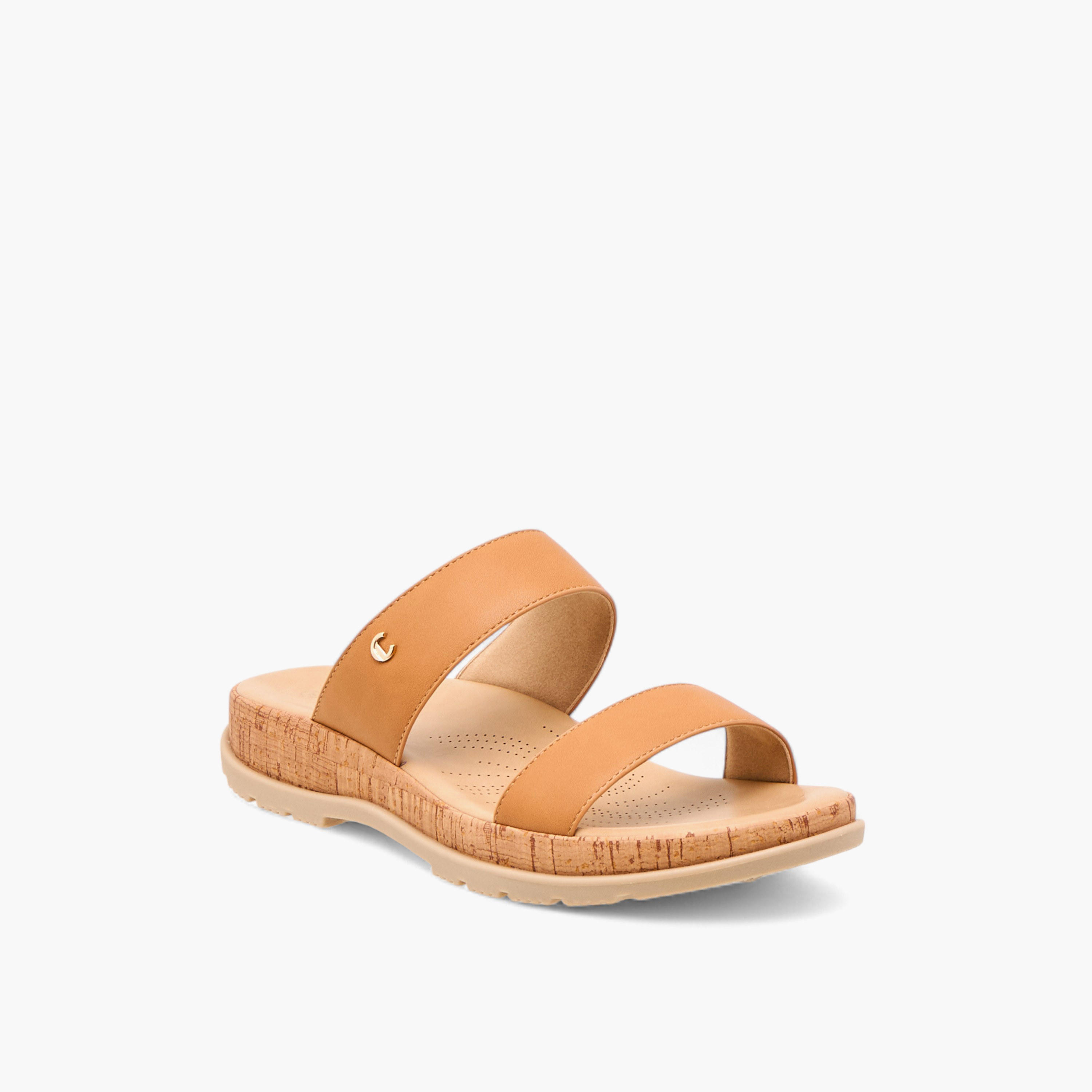 Le Confort Solid Slip-On Comfort Sandals-women-shoes-sandals-heeled-image-2