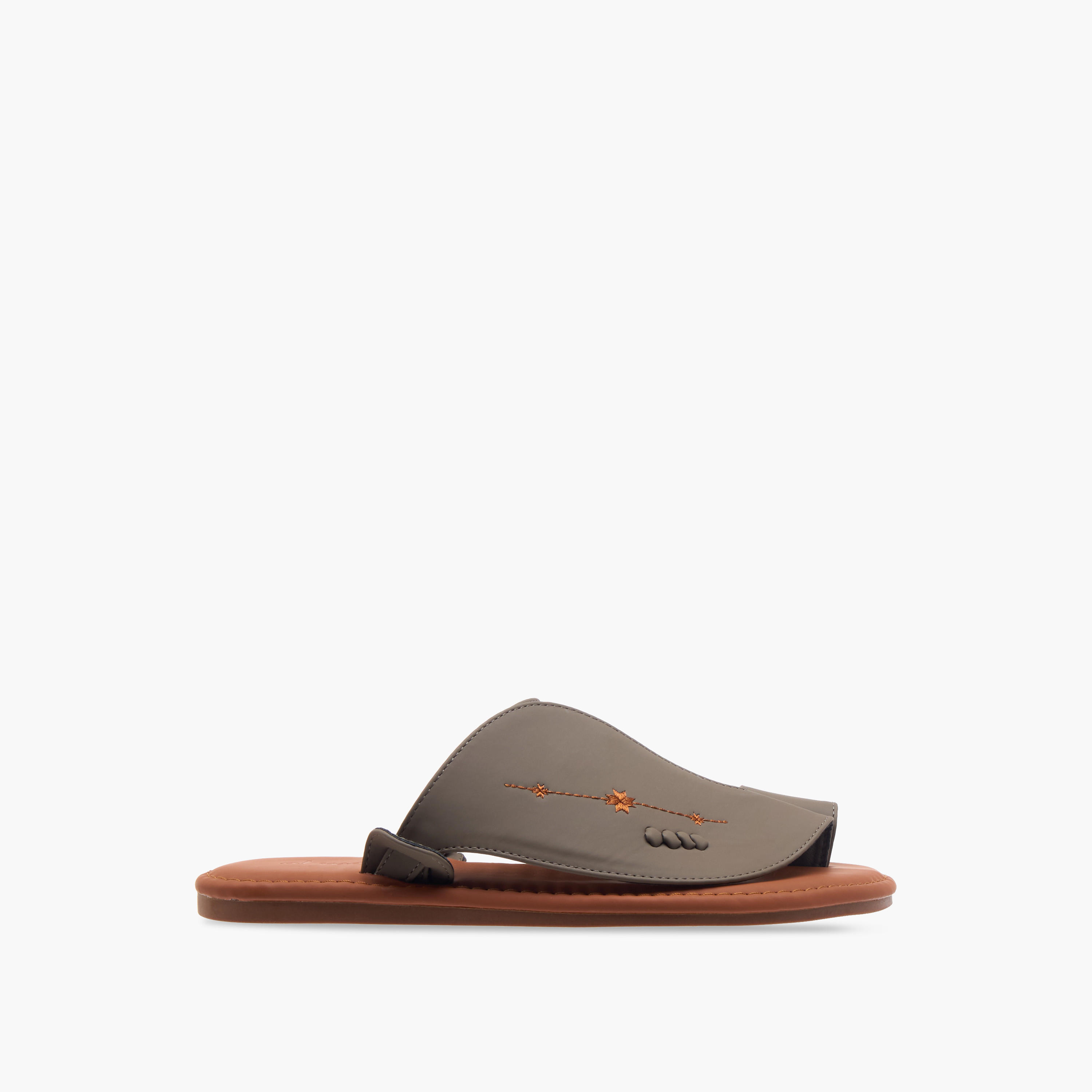 Al Waha Textured Slip-On Arabic Sandals-men-shoes-sandals-image-2