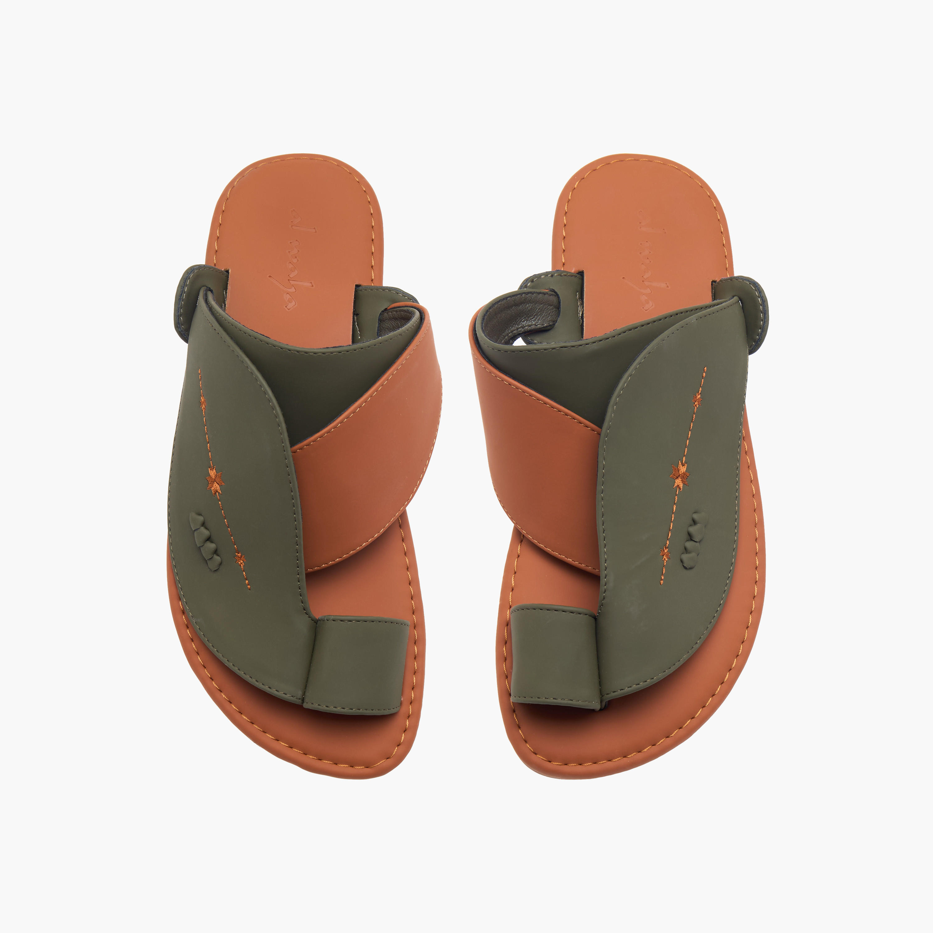 صندل عربي سهل الارتداء بارز الملمس من الواحة-men-shoes-sandals-image-5