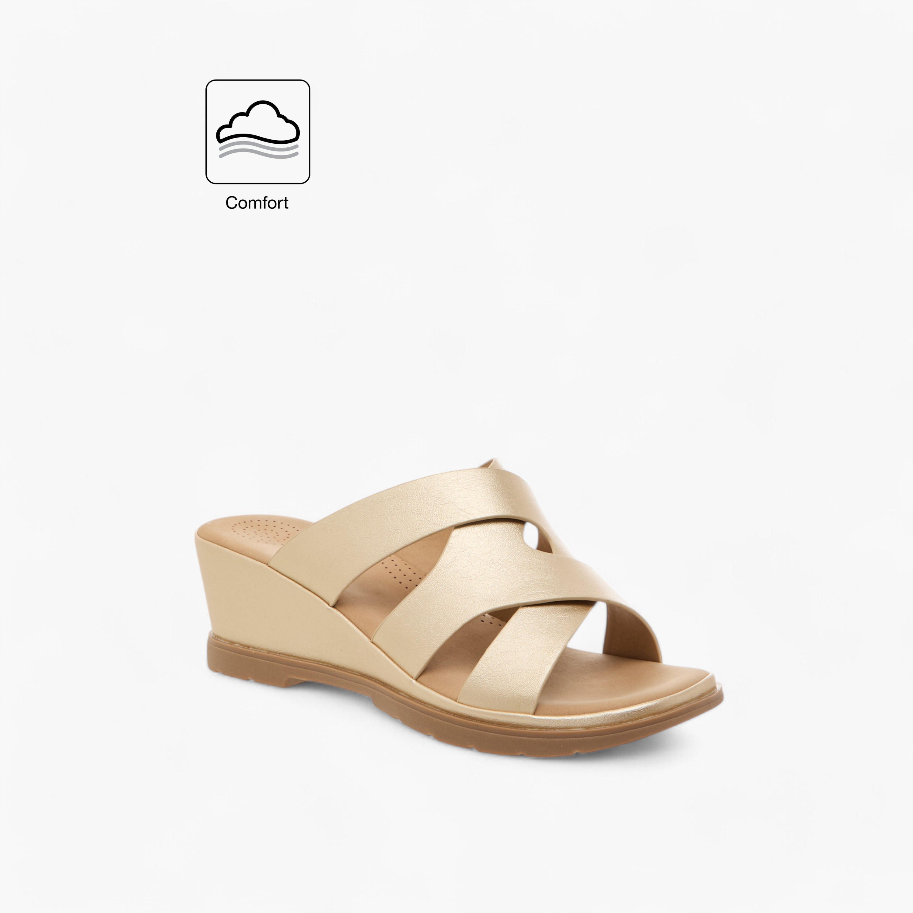 Flora Bella Slip-On Comfort Sandals with Wedge Heels-women-shoes-sandals-heeled-image-2