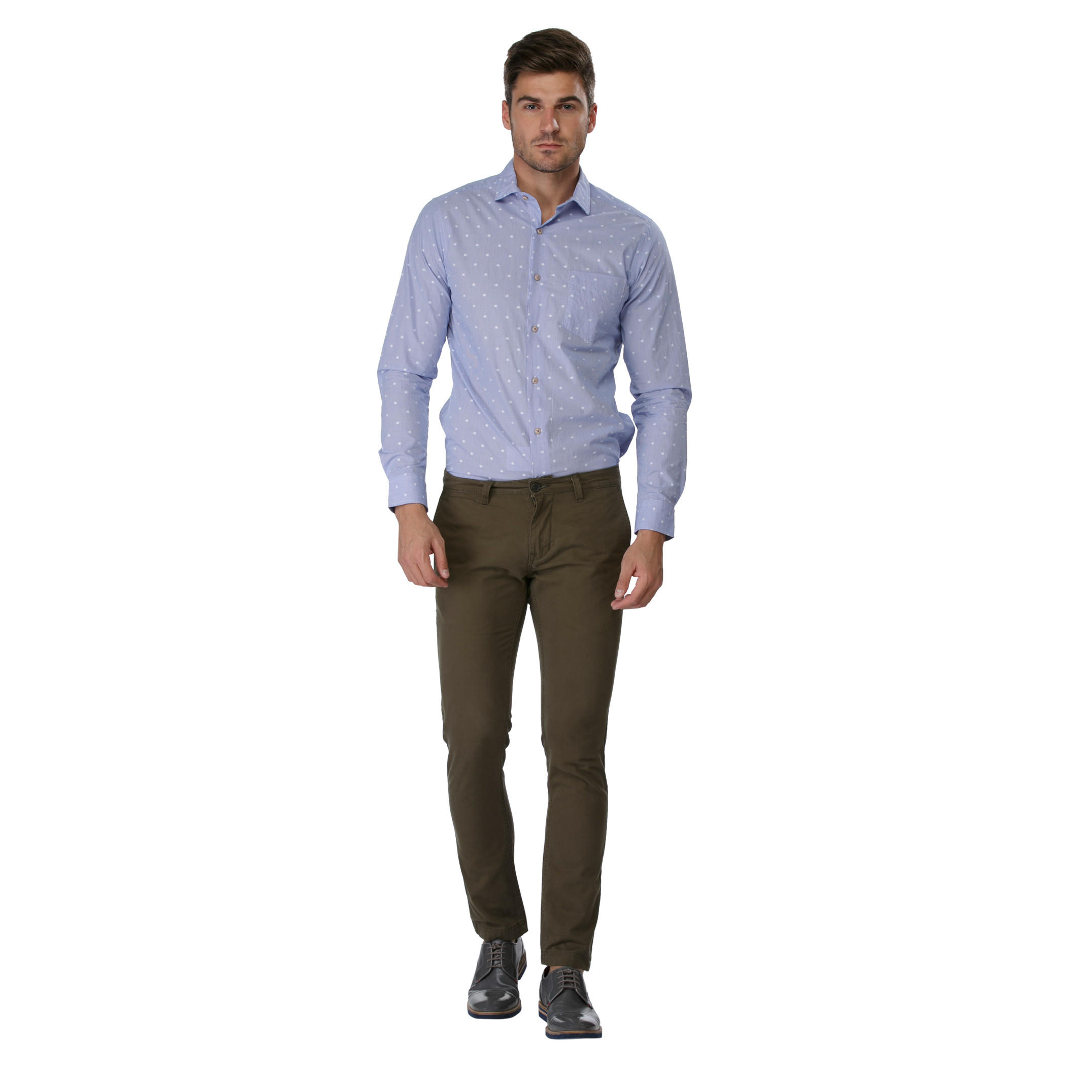 Ditsy Dot Print Shirt-men-clothing-shirts-image-1
